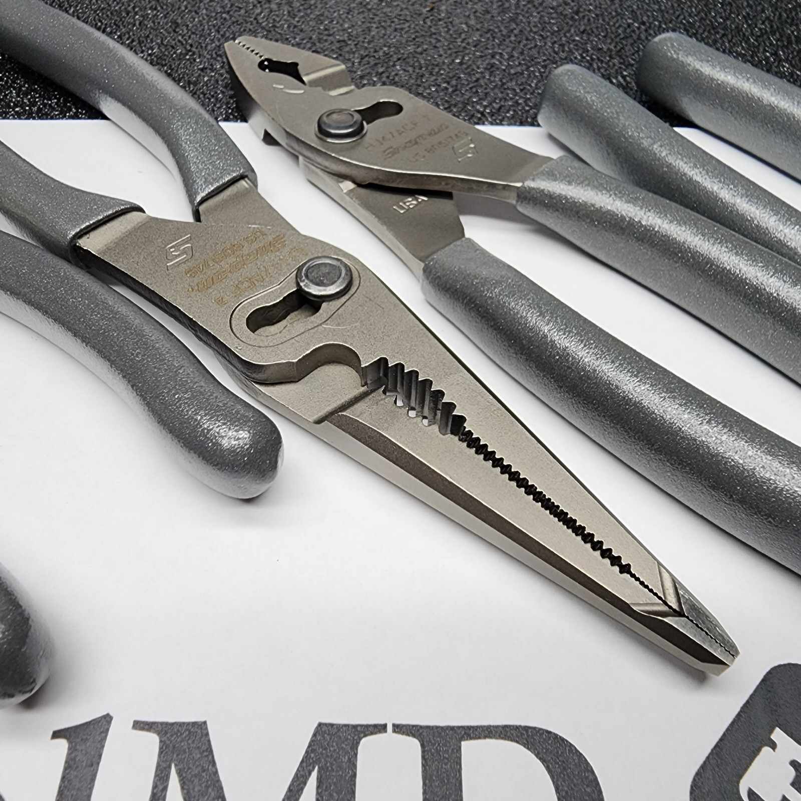 Snap-on Tools USA NEW 5pc DARK TITANIUM Combo Plier & Cutter Lot Set LN47ACF
