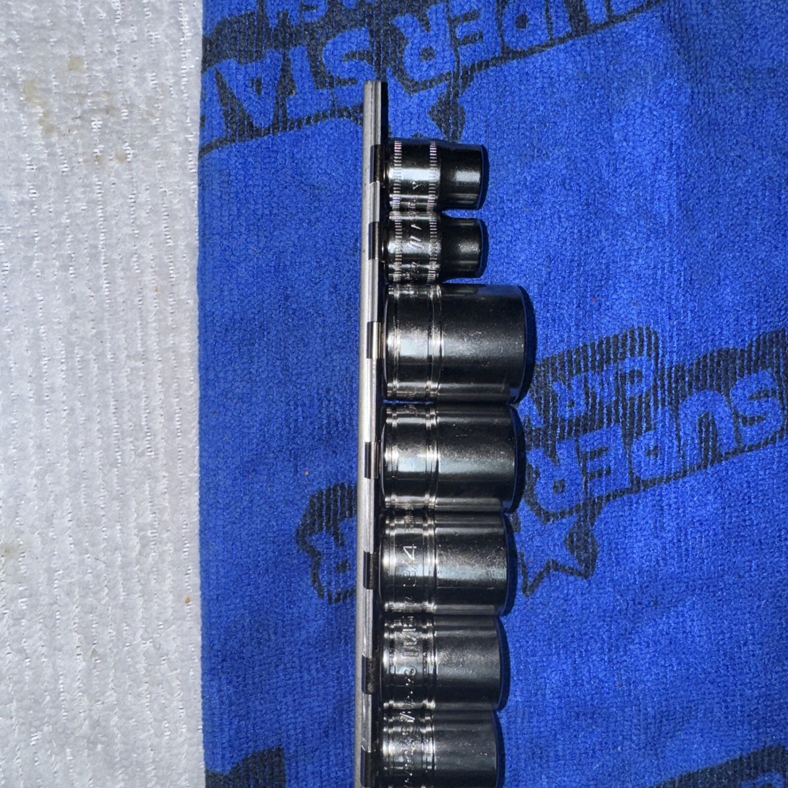 Snap On 3/8 Drive Socket. 7/8,13/16,3/4,11/16,5/8,9/16,1/2,7/16,3/8,5/16,10,11 M