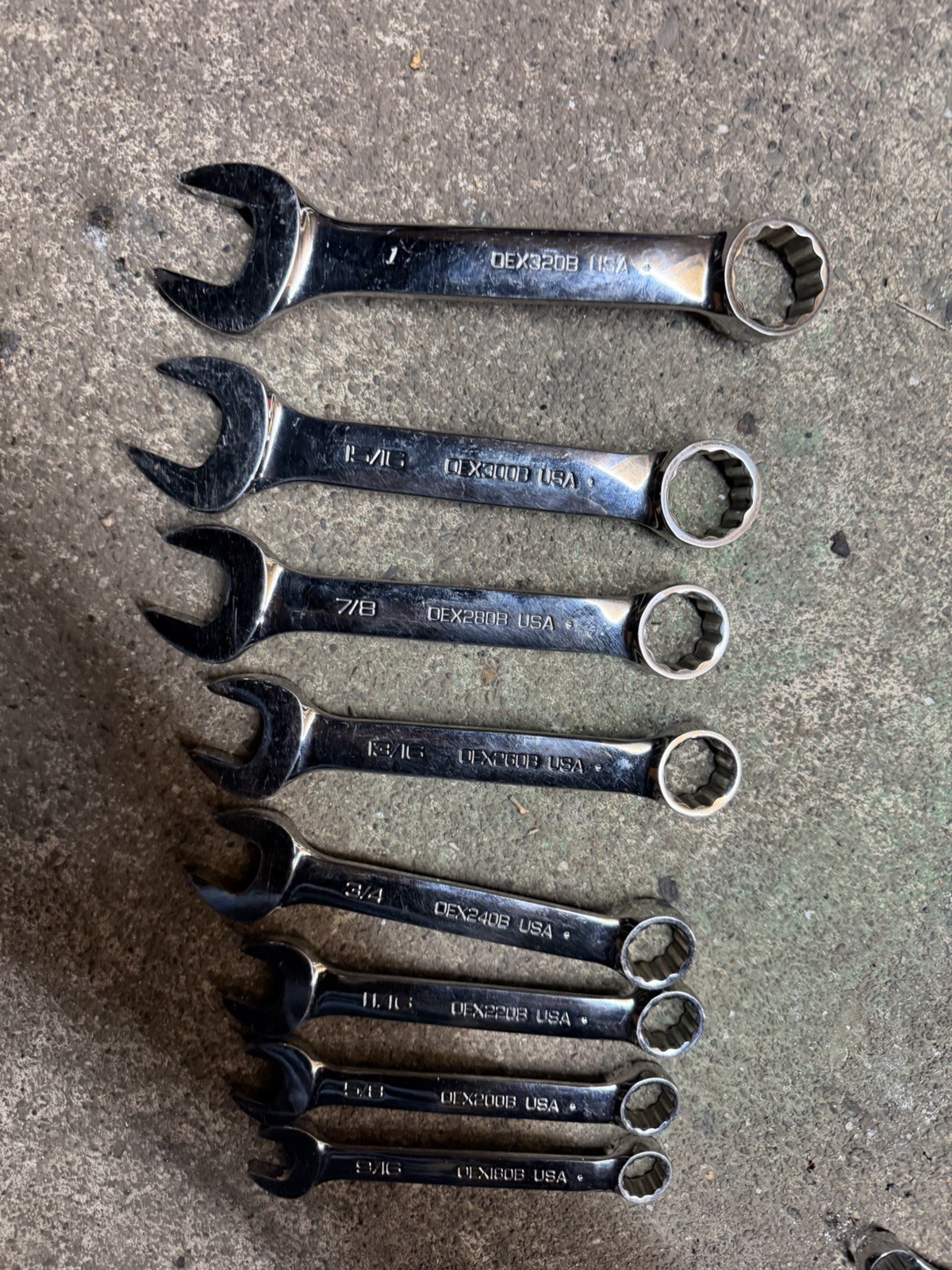 Snap On Set De 8pc OEX B 9/16-5/8-11/16-3/4-13/16-7/8-15/16-1”