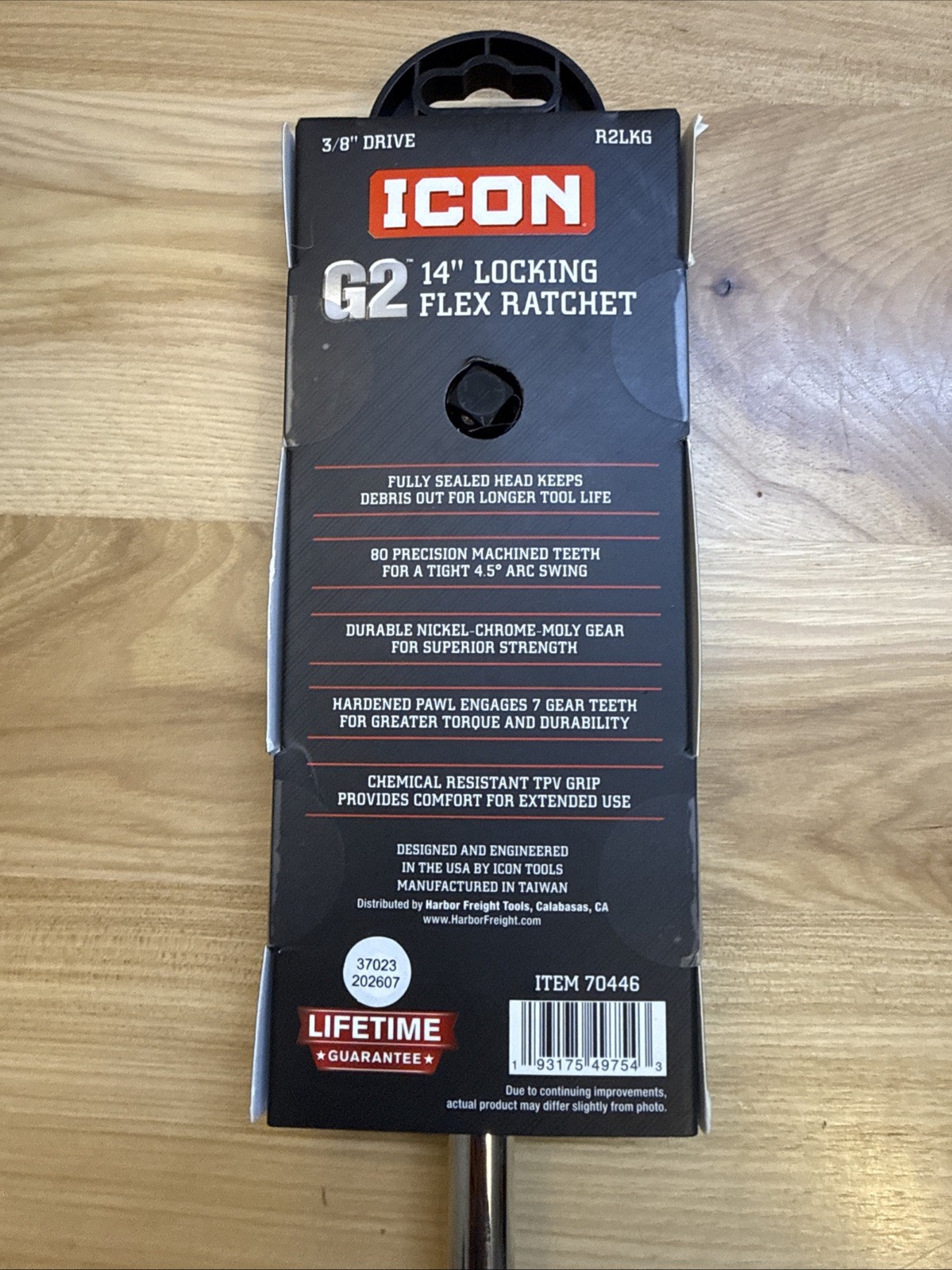 Icon G2 Ratchets 1/4” 9” R1LKG Flex Head , 3/8 Drive R2LKG 14” Locking Flex Head