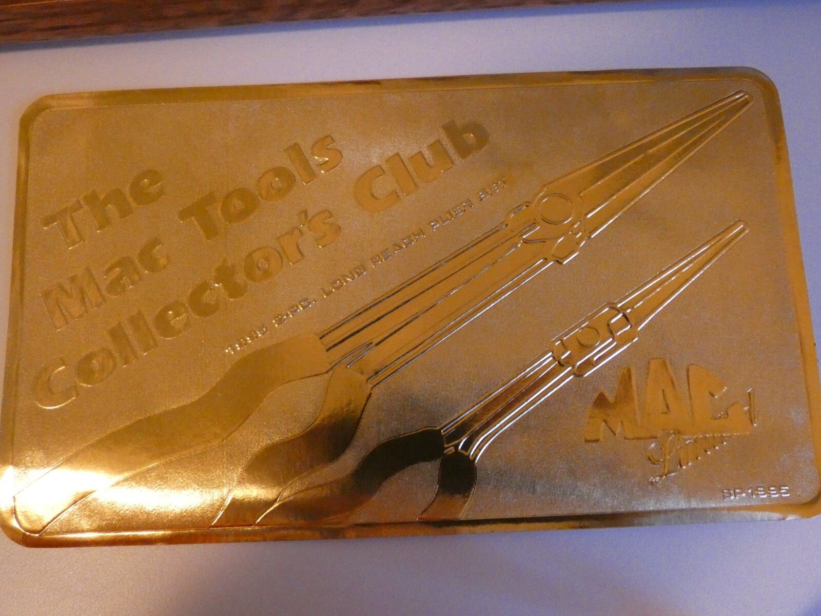 New Mac Tools 24k Gold Plated Long Reach Dual Set Pliers Limited Edition #1522
