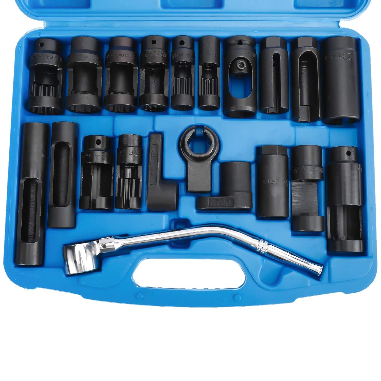 21Pcs Oxygen Sensor Socket Set Oil Pressure Sending Unit Sensor Removal Socket