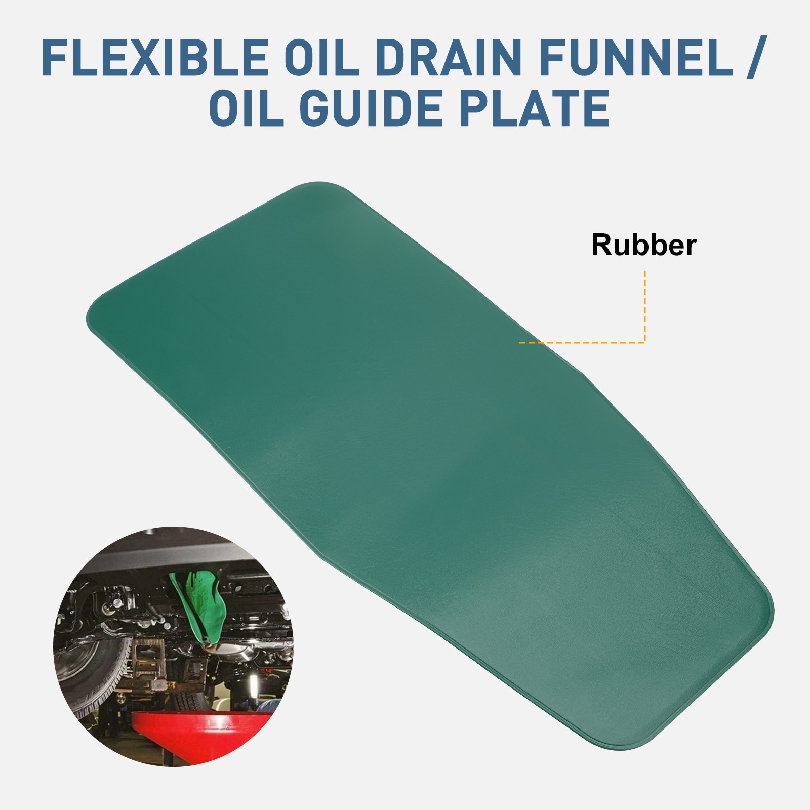 3 PCS Reusable Flexible Oil Drain Funnel Spill-Free Fluid Change Tool Universal