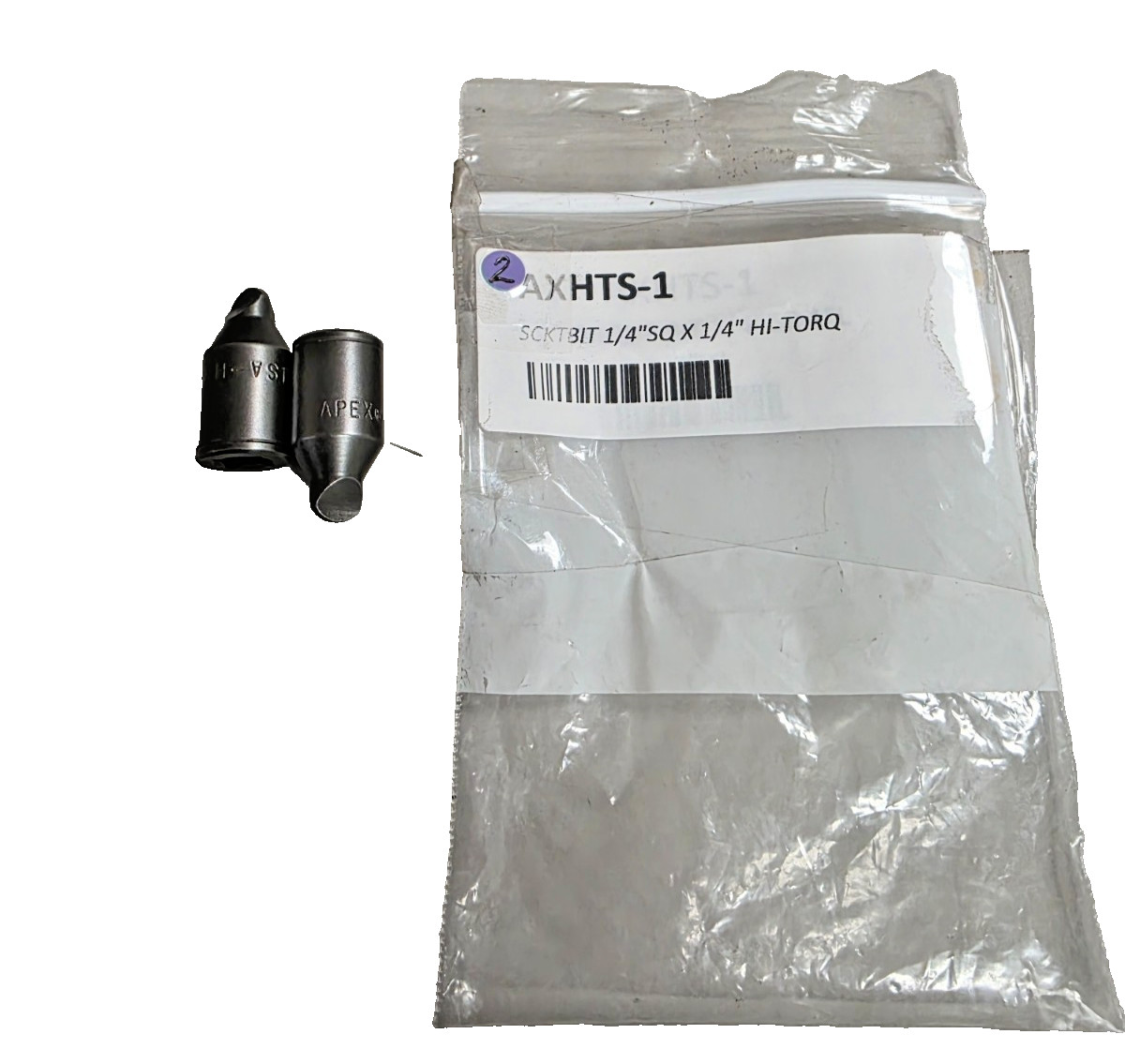 Apex HTS-1 Hi-Torque Bit 1/4”Dr X 1/4″ W Bit #1 Recess LOT OF 2