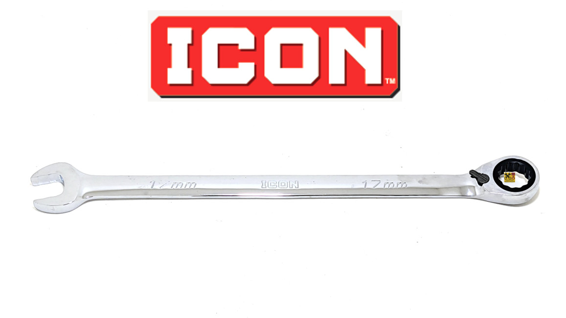 NEW ICON REVERSIBLE RATCHETING WRENCH LONG 12 POINT WRAM-10 MM METRIC PICK SIZE