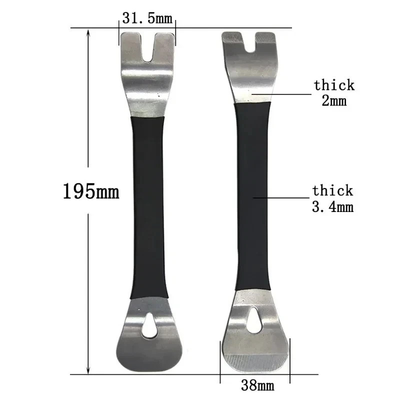 Metal Car Pry Tool for Audio Console, Door Panel, Dashboard Removal/Installation
