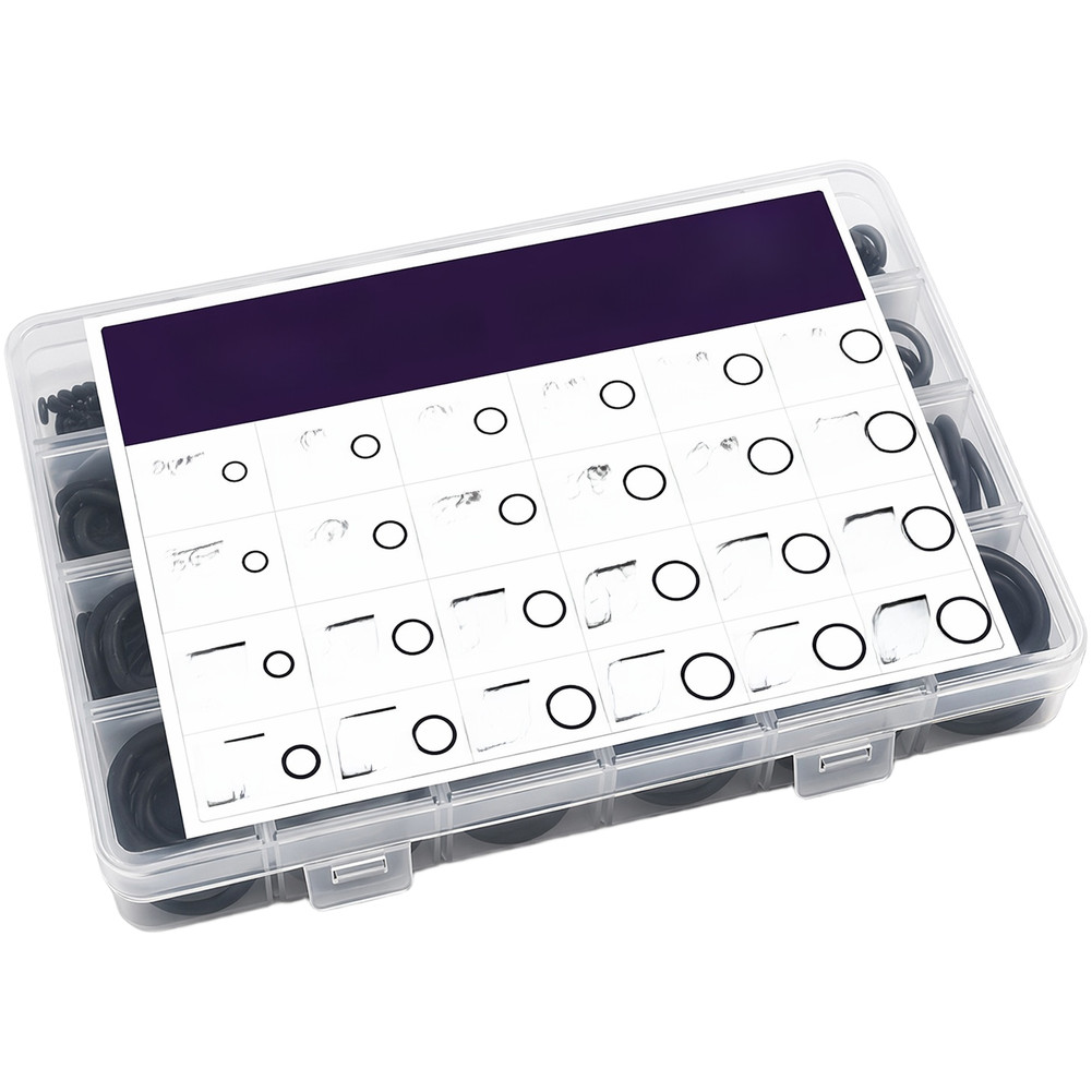 O Ring Kit 450 Pcs Nitrile Rubber 24 Sizes 40C to 120C Temperature Range