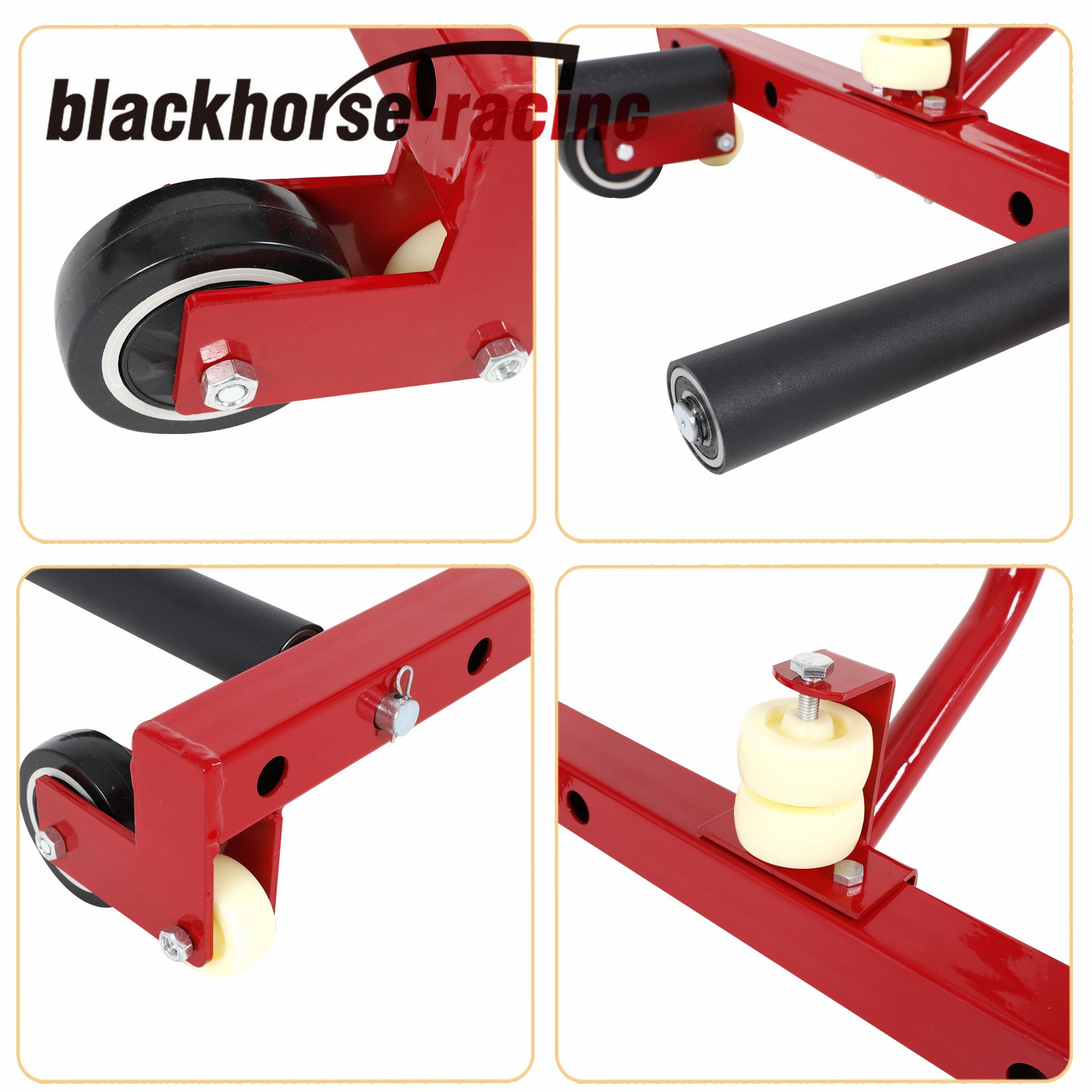 330 lbs Adjustable Tire Wheel Dolly Cart & Tire Bead Breaker For 6.5″-24.5″ Tire