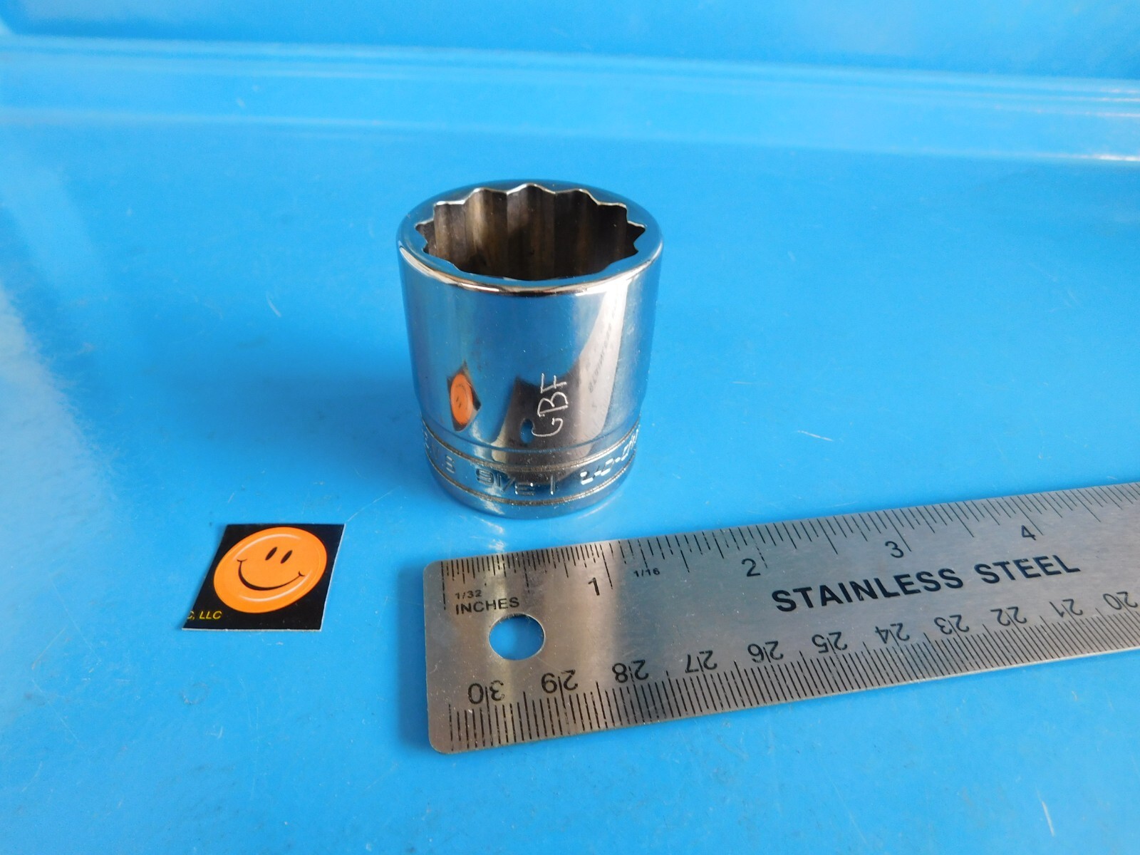 USED,SNAP ON TOOLS (1-3/16 IN.) SHORT 12 POINT SOCKET 1/2 IN. DR. , PART #SW381