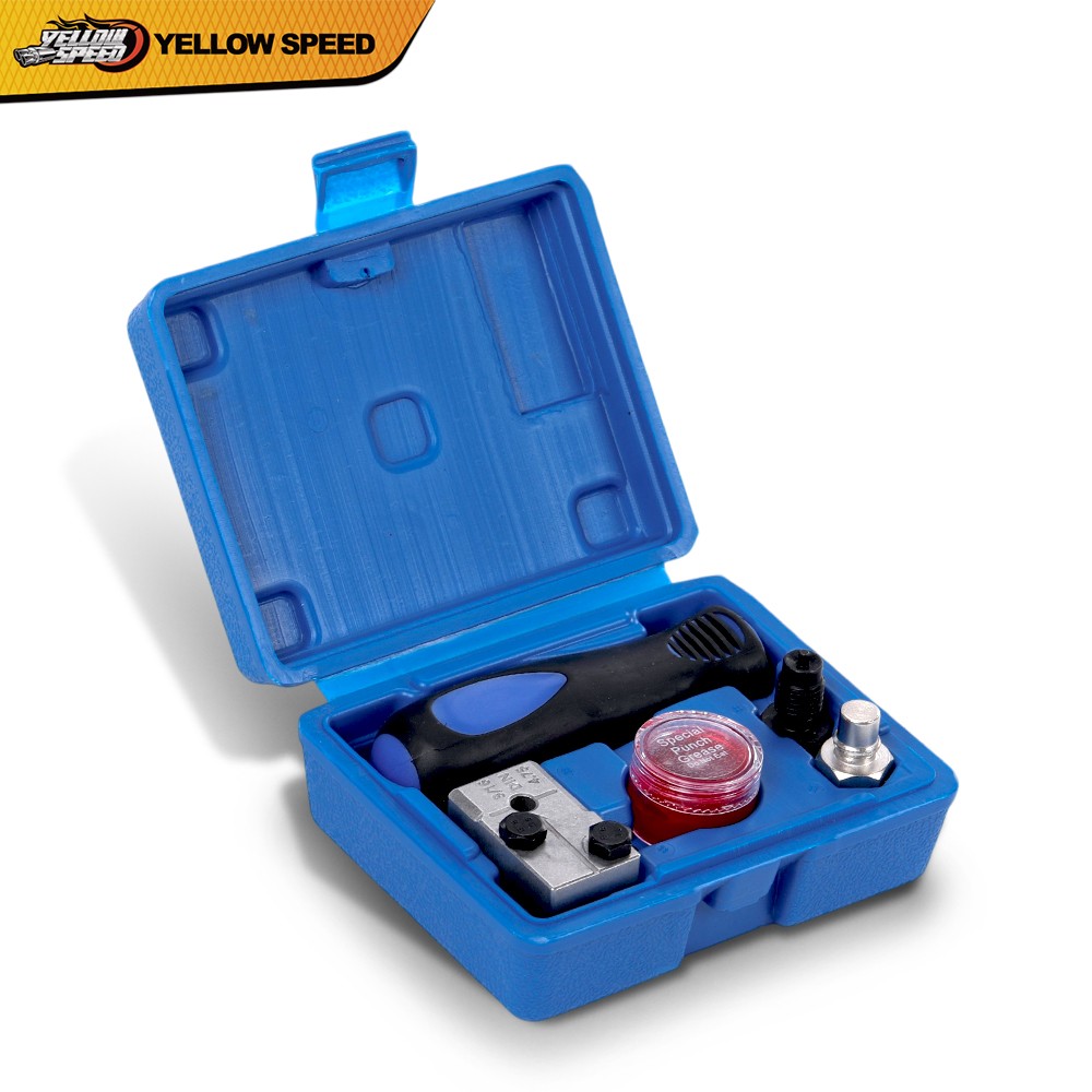 Universal Handheld Car Brake Line Flaring Tool Kit 3/16» Single Flare W/Storage