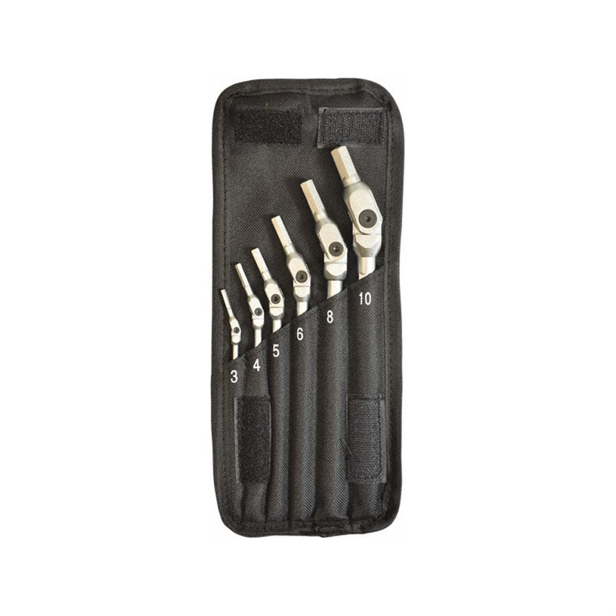 Bondhus 10 6 Piece Chrome Hex Pro Pivot Head Hex Wrench Set – Metric