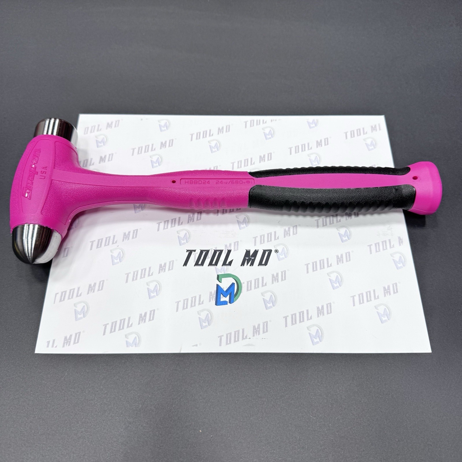 Snap-on Tools NEW ELECTRIC PINK 24oz / 680g Soft Grip Dead Blow Hammer HBBD24EP
