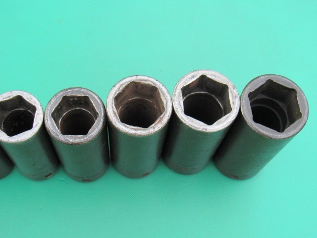 SNAP ON 309SIMY 1/2″ TO 1″ 1/2″ DRIVE SAE 6 PT DEEP IMPACT 9 PC SOCKET SET SIM