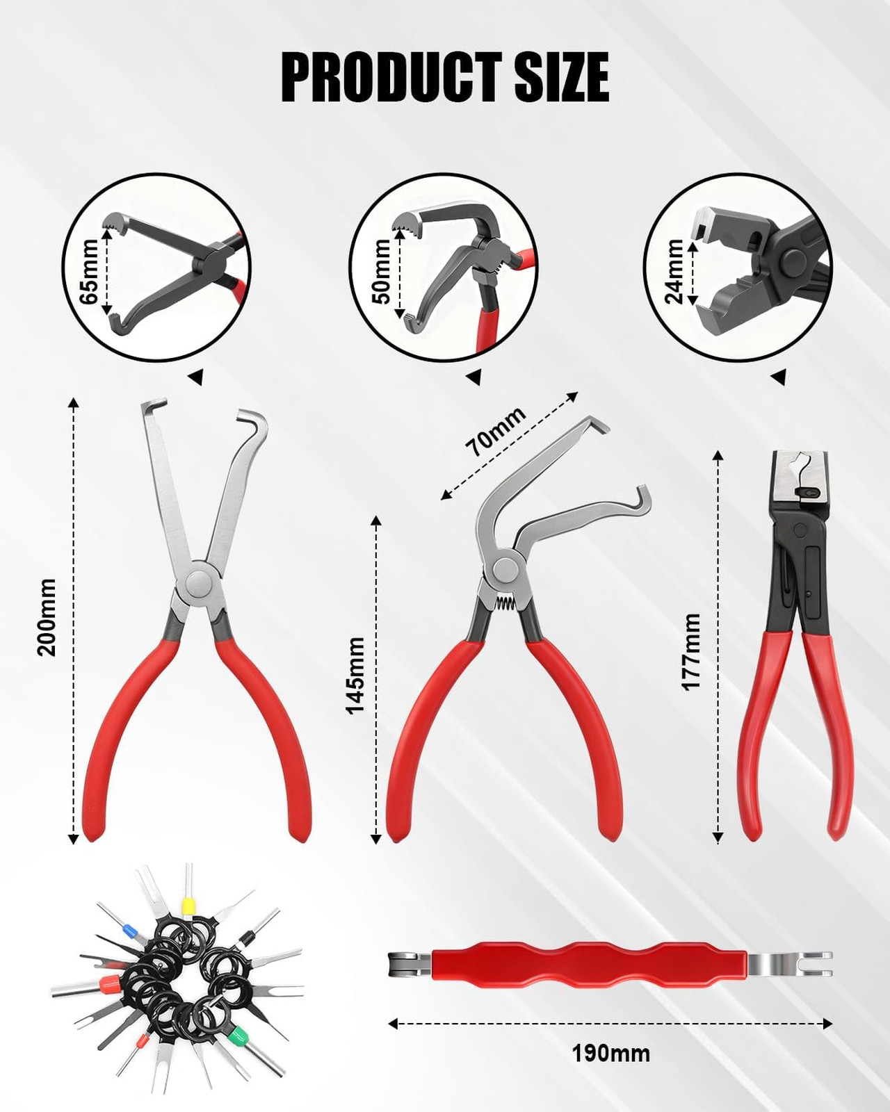 4Pcs Electrical Disconnect Pliers for Cars, Automotive Electrical Connector