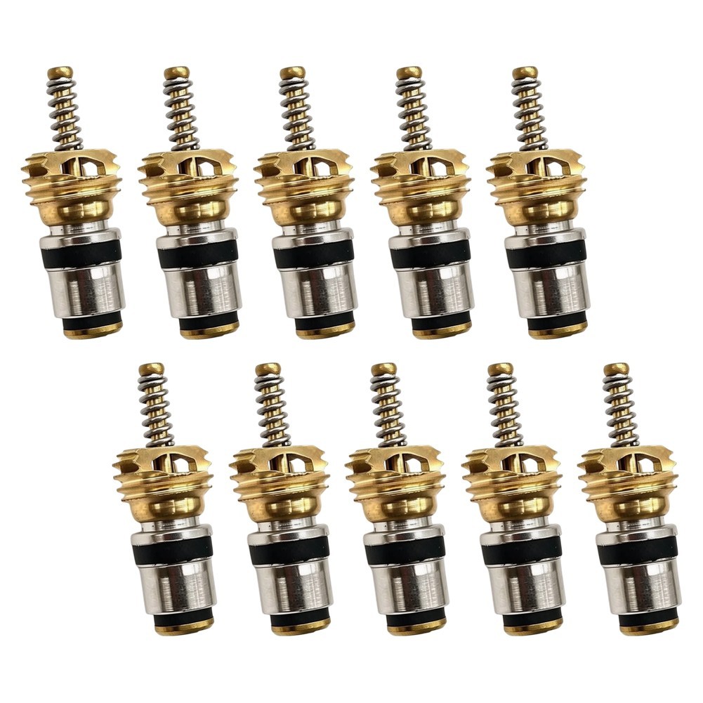 R134a Automotive AC Valve Cores Set of 10 for High and Low Pressure Systems