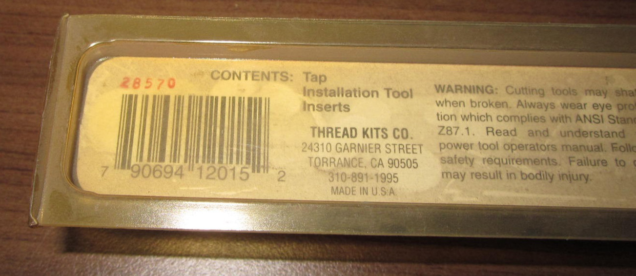 Perma-Coil 1208-015 ~ Thread Repair Insert Kit 5-40 Inch Coarse .. new, dusty