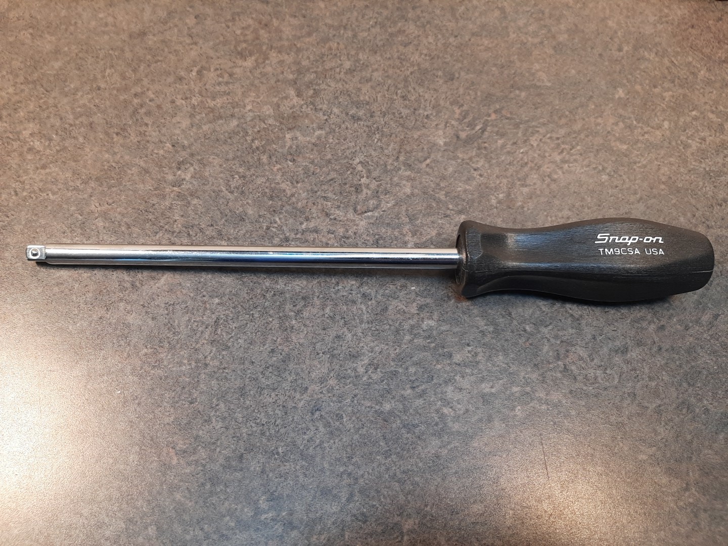 Snap On Tool TM9CSA 1/4” Drive 10” Long Black Hard Standard Shank Driver USA NOS