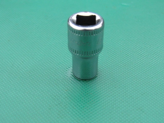 SNAP ON 6MM TMM6 1/4″ DRIVE METRIC 6 PT SHALLOW CHROME SOCKET 6 MM TMM VERY NICE