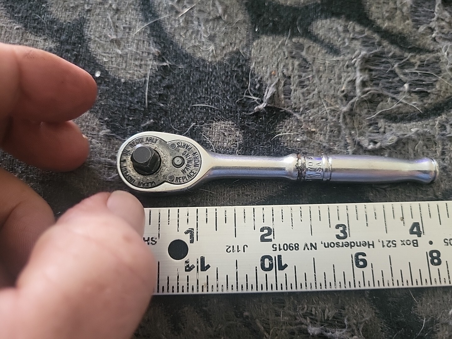 Vintage Snap on TM70B 1/4″ Drive Standard Ratchet USA