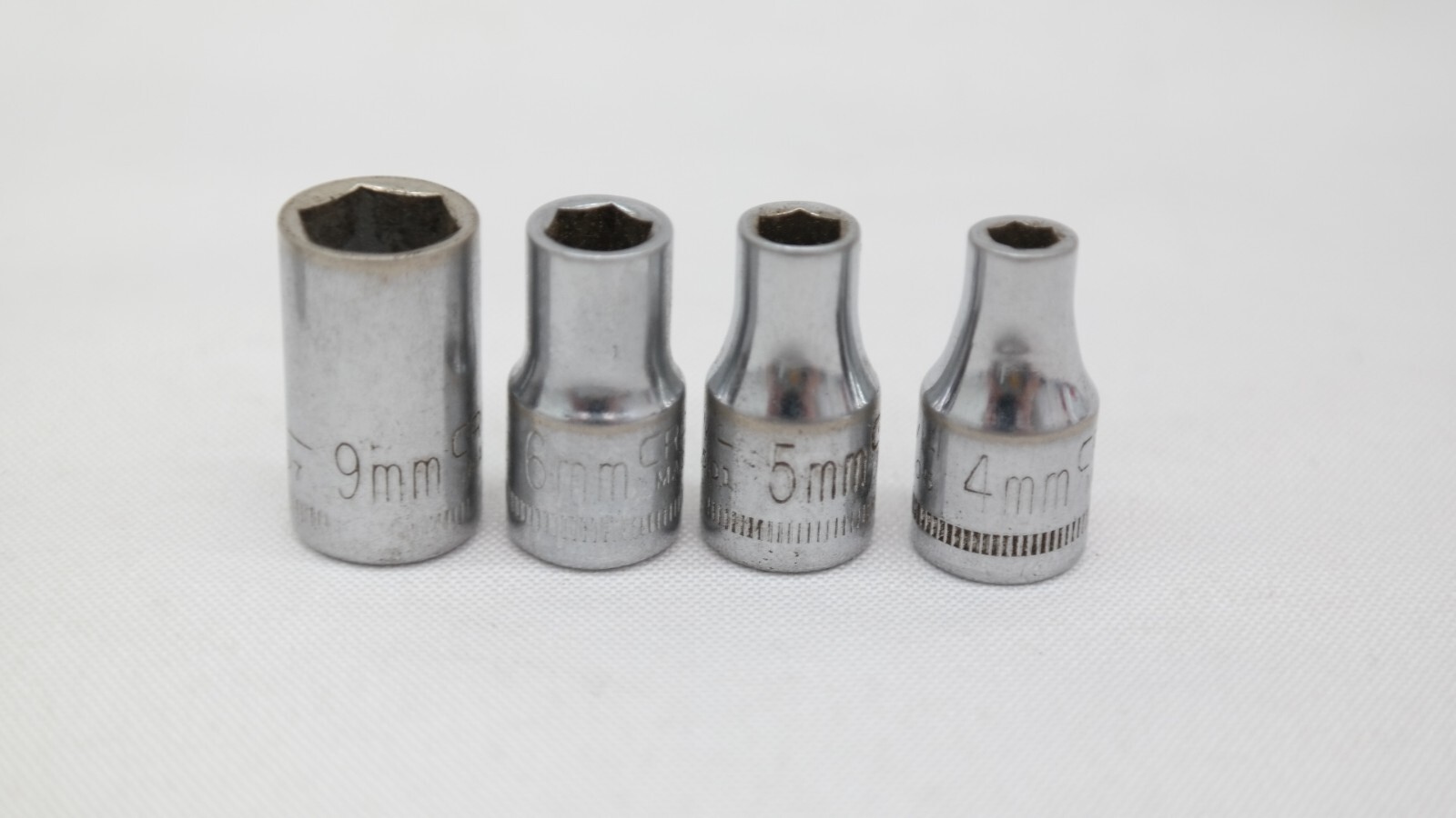 Craftsman Metric 6 Point Sockets 19, 15, 11, 10, 9, 6, 5, & 4mm Mixed Lot of 9