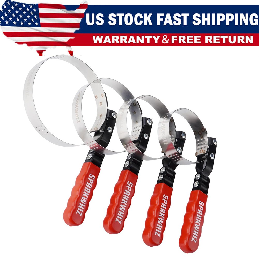 4pcs Swivel Oil Filter Wrench Remover Removal Installer Set 2-3/4″ – 5-1/4″ Kit