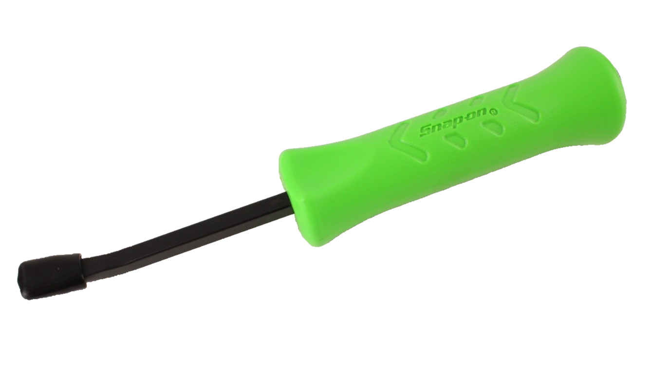 Snap-on Tools USA NEW GREEN GRIP 8″ Length Angled STEEL Striking Pry Bar SPBS8AG