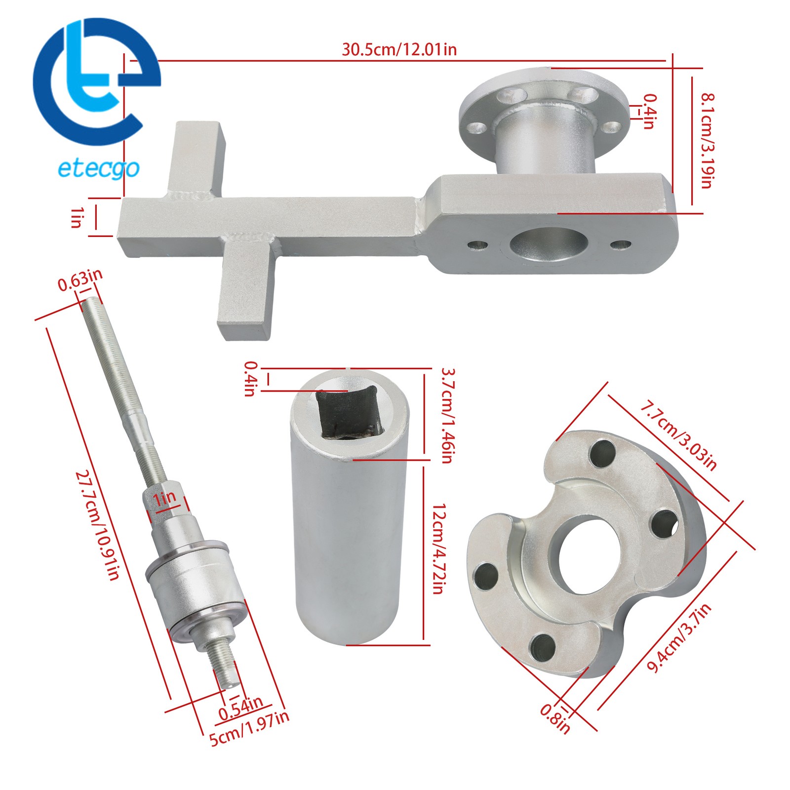 Crankshaft Crank Puller Removal Tool for Jaguar Land Rover 3.0 V6 5.0 V8 Engine