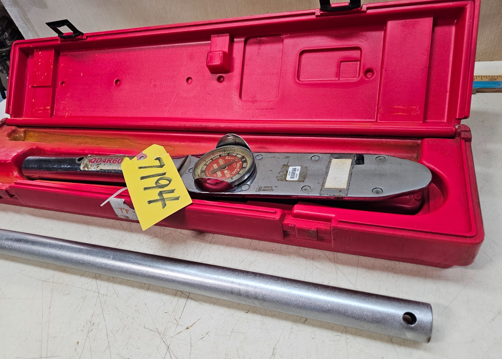 SNAP ON TORQUE METER WRENCH TORQOMETER 0 THRU 4200 TE353 S/N1034