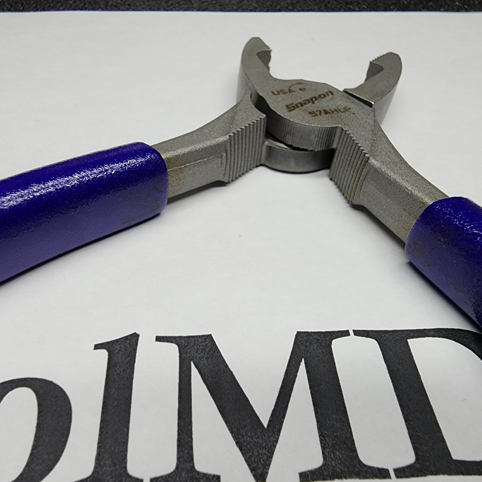 Snap-on Tools USA RARE NOS 7″ DARK PURPLE Heavy-Duty Lineman’s Pliers 57AHLP