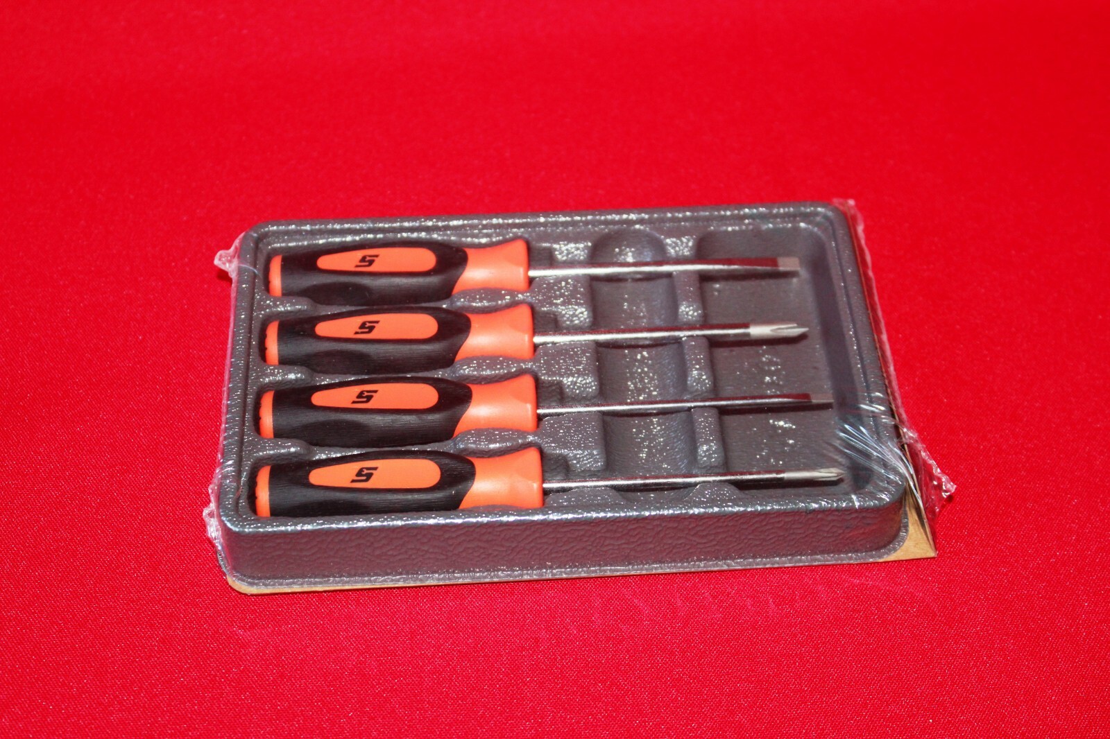 Snap On Tools Mini Screw 4 Pieces Set Orange- SGDX40B New