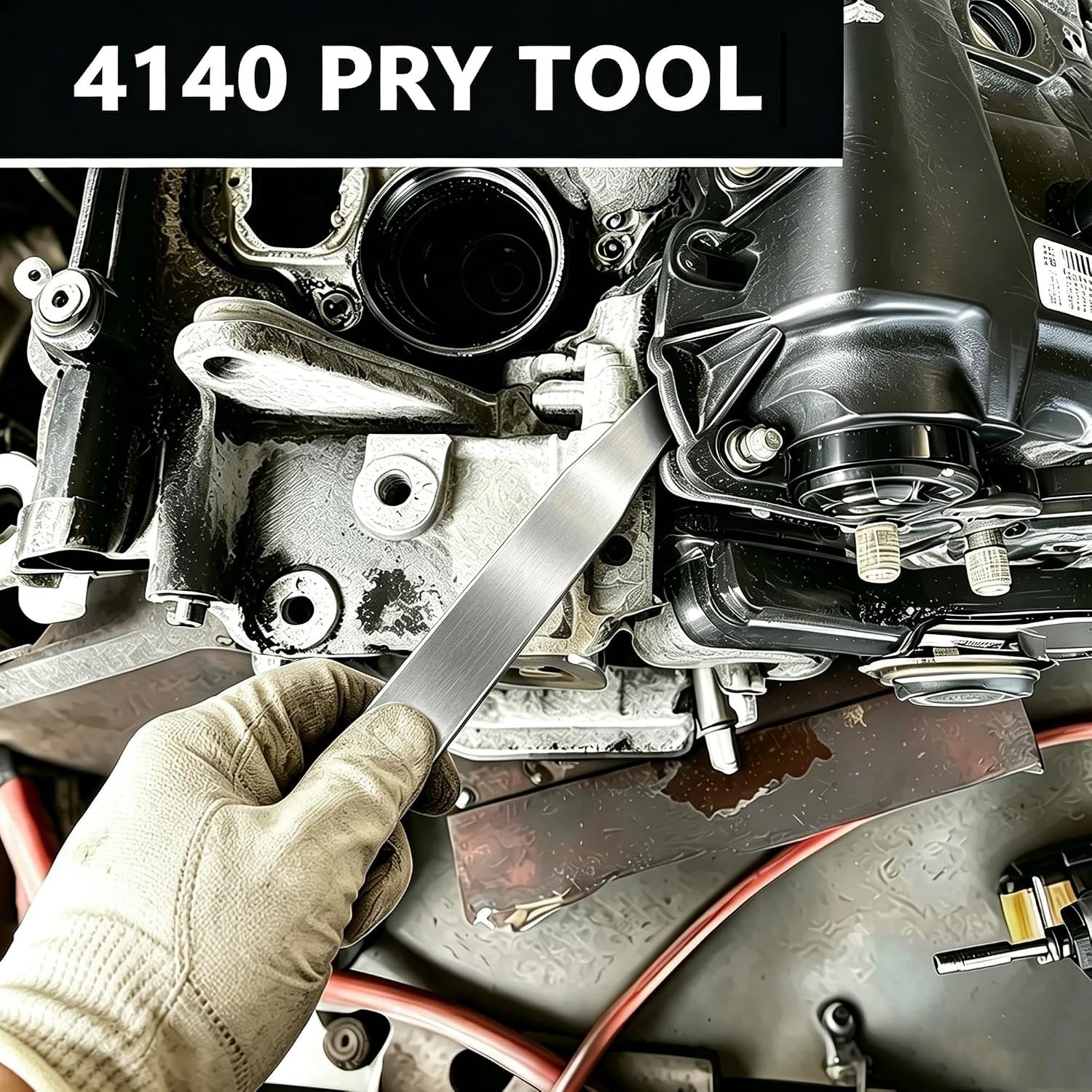 4140 Pry Tool Car Trim Removal Tool Kit, Metal Car Panel Removal Tools Pry Ba…