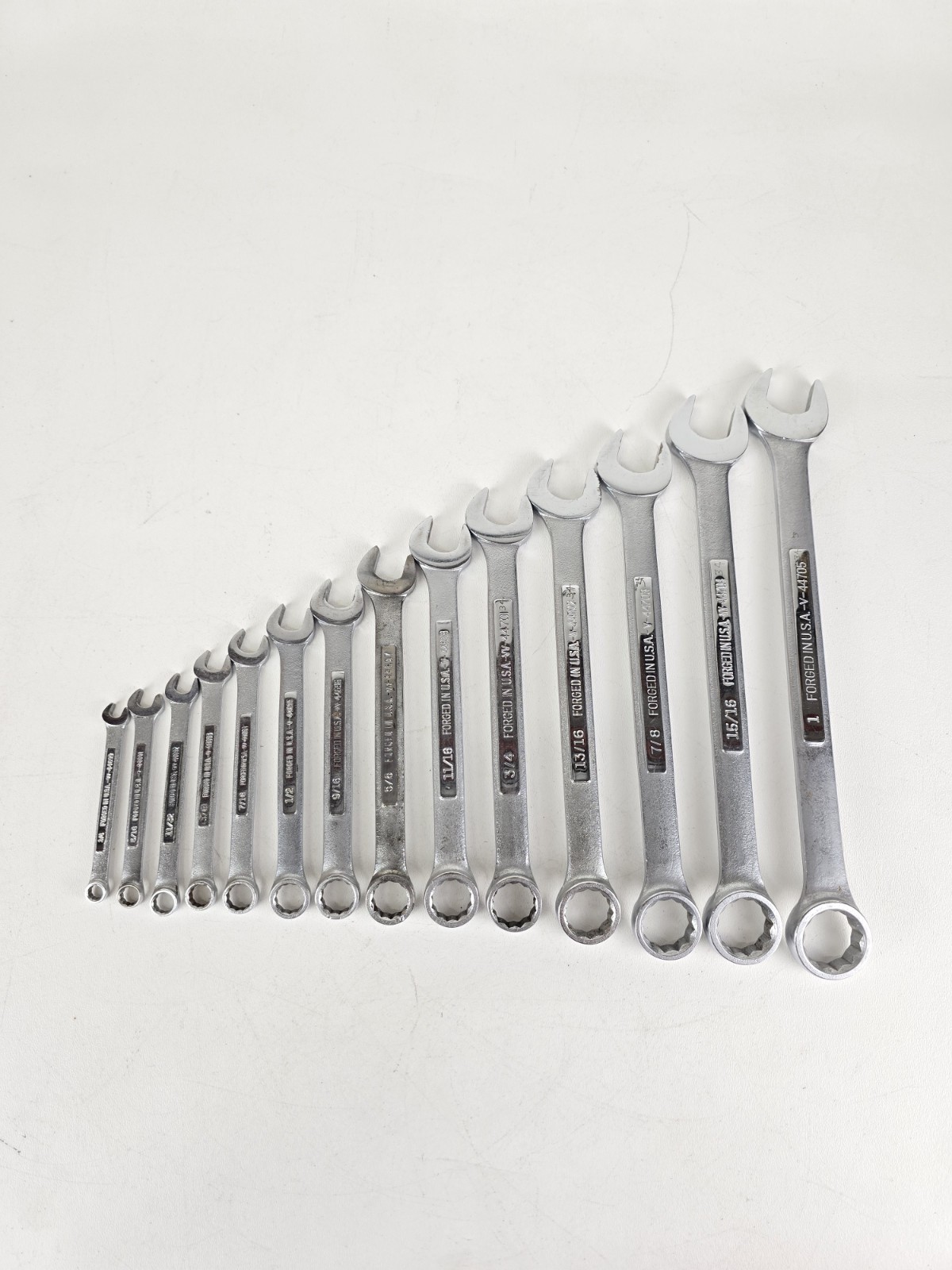 CRAFTSMAN 12PT SAE Combination Wrench Set 1/4″ to 1″ -V- & -VV- 14 pieces USA