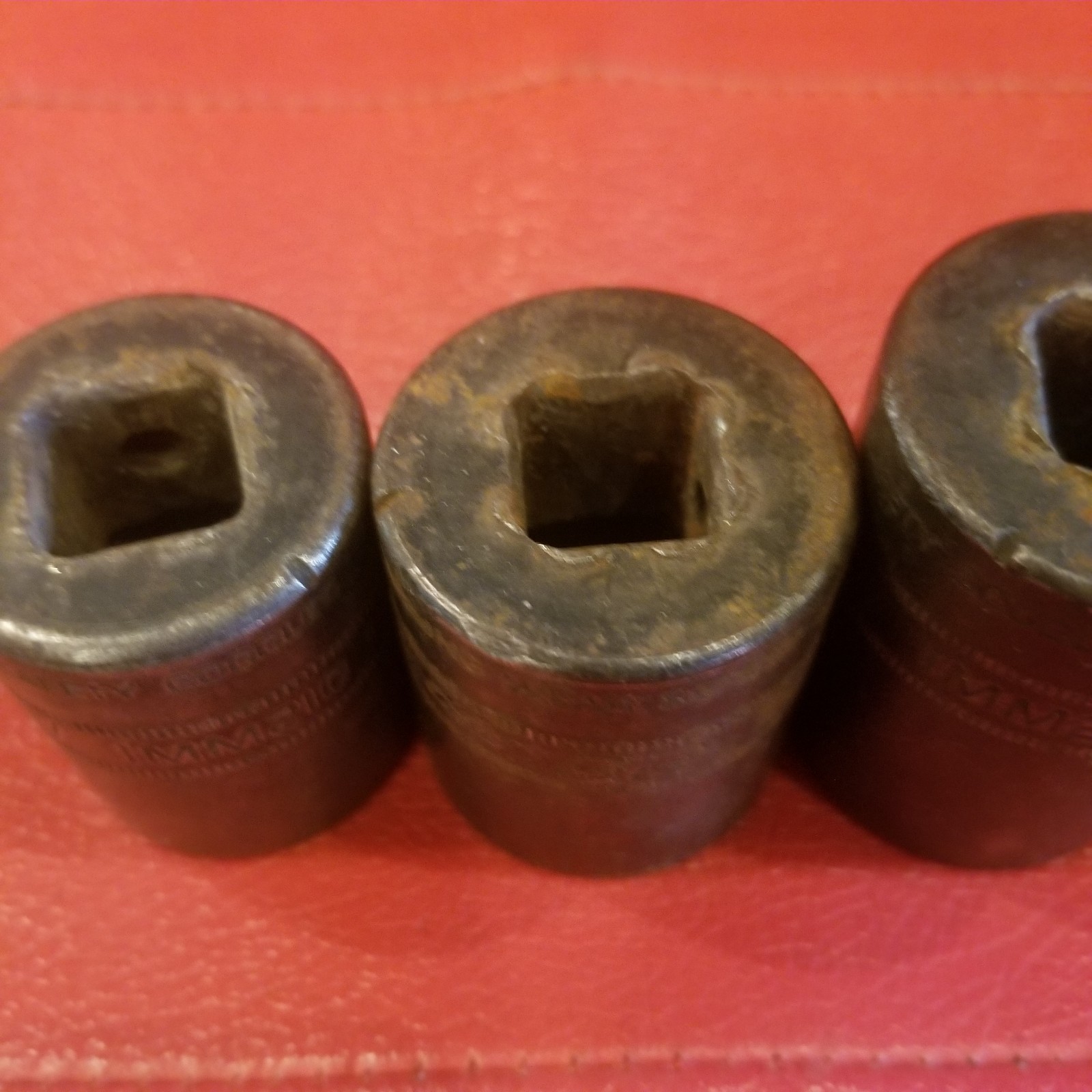 Snap On 1/2 Drive 4pc Impact Socket Set Lot 21mm-24mm IMM210-IMM240
