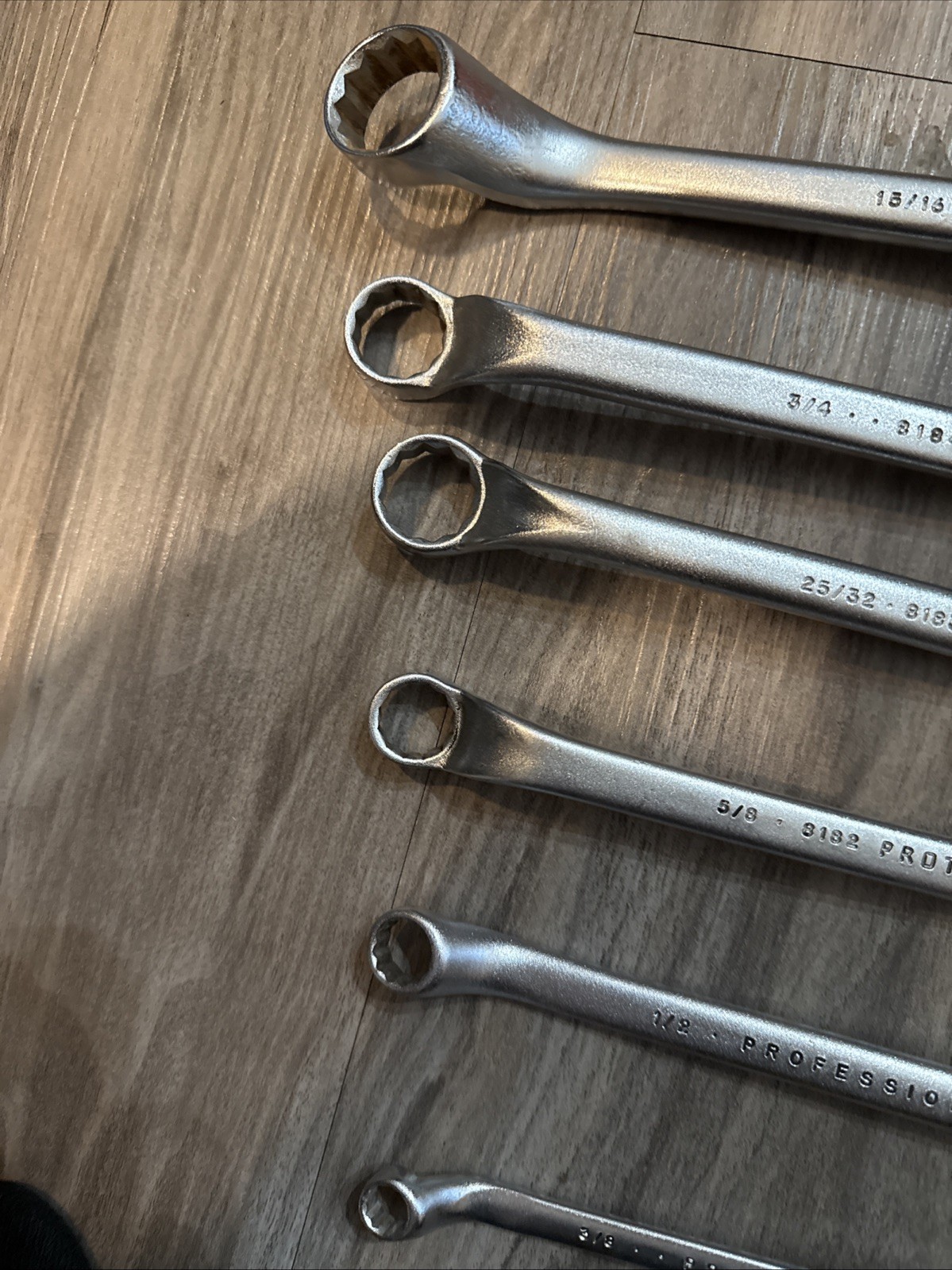 Nice Proto 6 Piece Offset Box End Wrench Set , 3/8”-1”