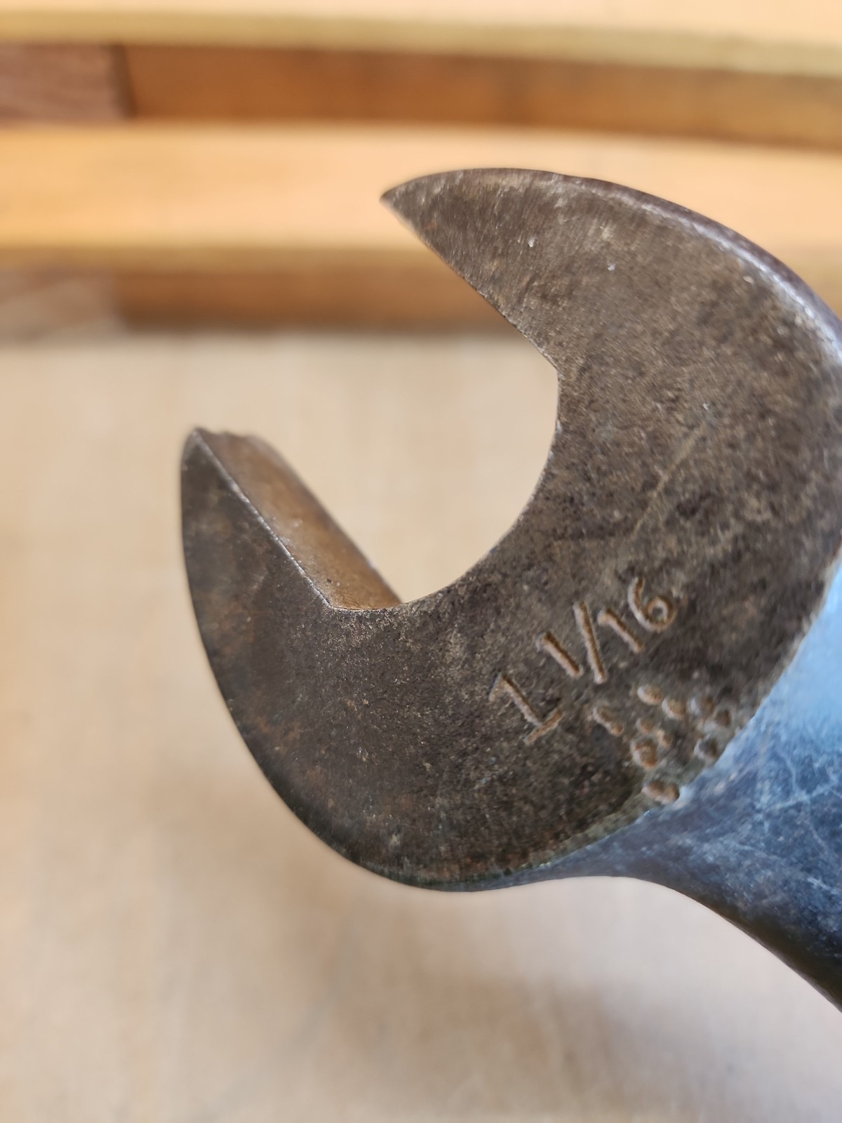 Vintage Fairmount 1-1/16″ Wrench Open End Spud Tip Offset #907 USA