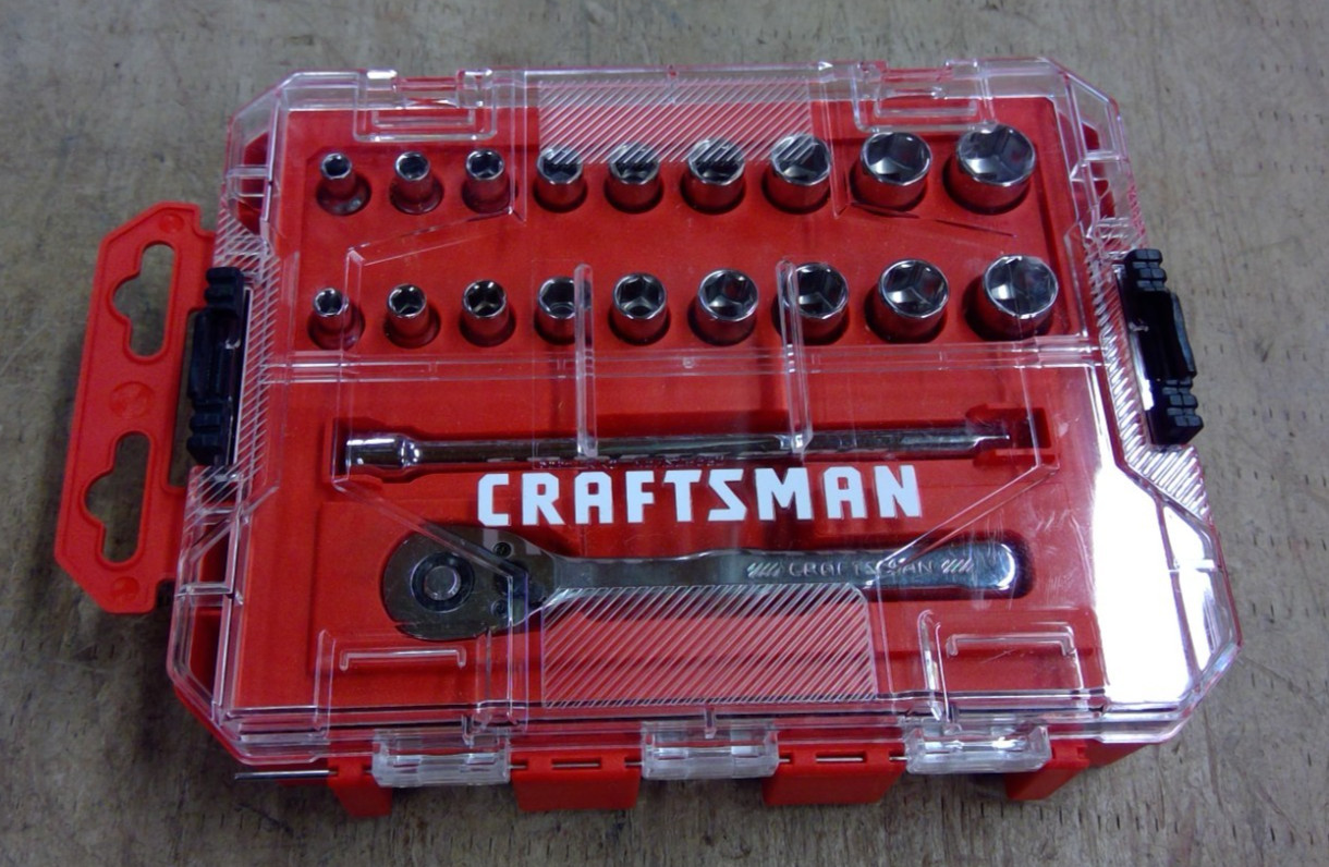 CRAFTSMAN Socket Set SAE / Metric 1/4-Inch Drive 20-Piece