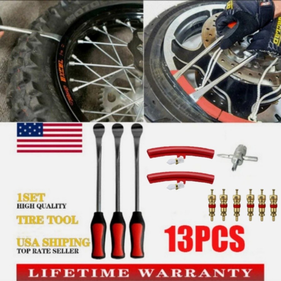 Steel Tire Spoon Lever Iron Tool Kit Professional Motorcycle Tire Changing Tool