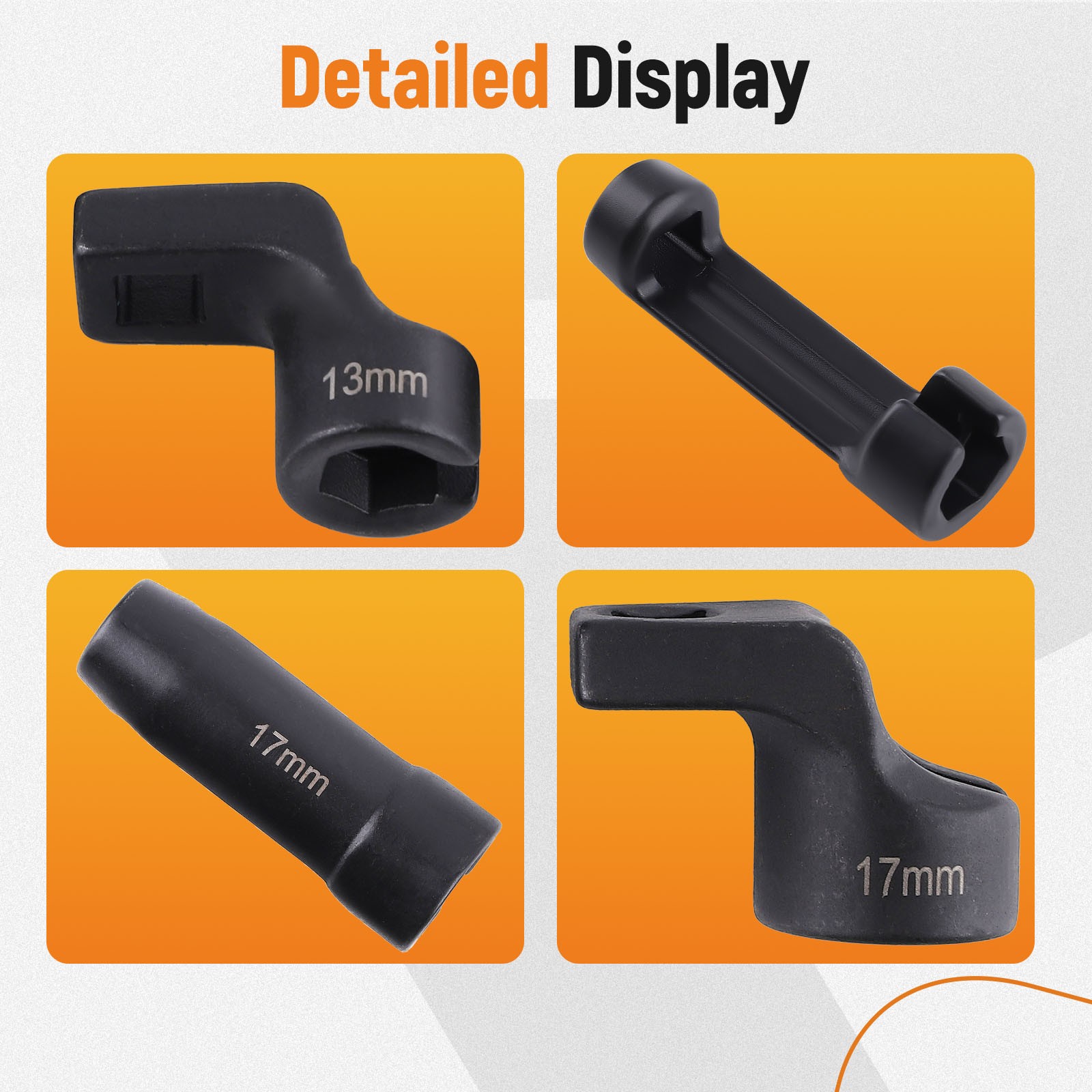 EGT Sensor Socket Set 13 14 17mm 3/8″ Exhaust Temperature Removal 13mm 14mm 17mm