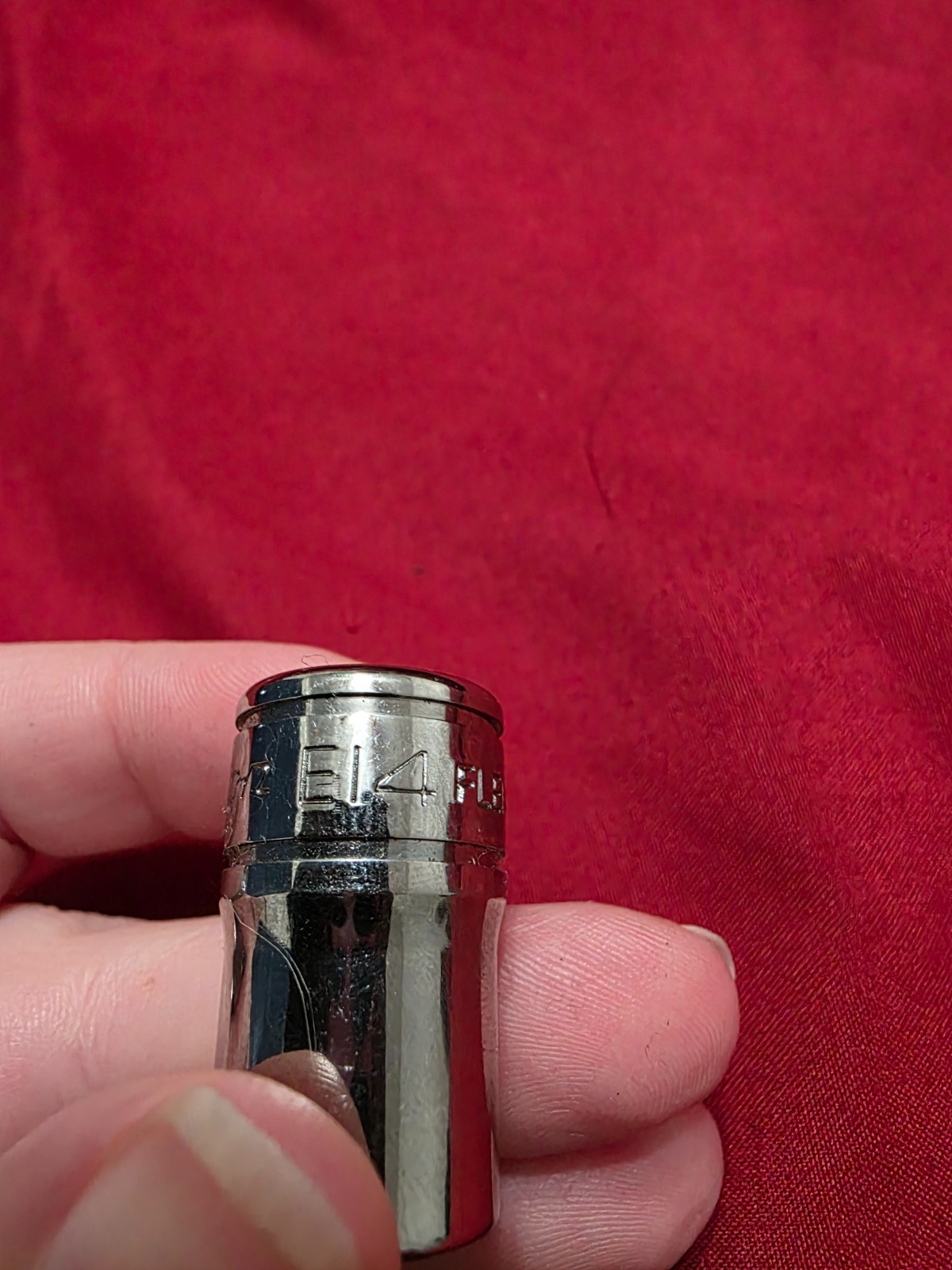 Snap on Tools FLE140 E14 Internal Shallow Socket 3/8″ Drive Chrome USA