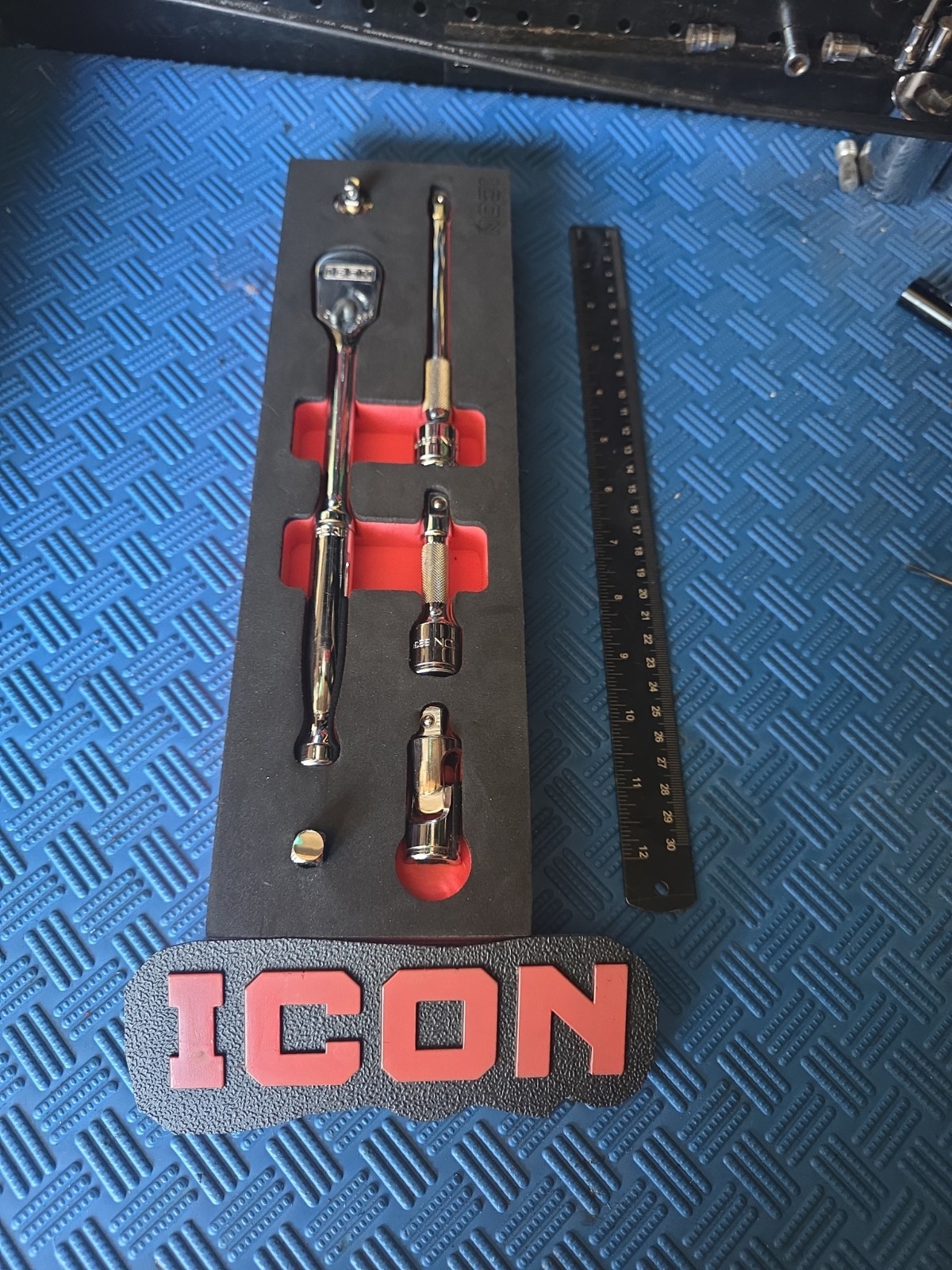 Icon Tools Professional *MINT* 3/8 drive Ratchet Service Kit