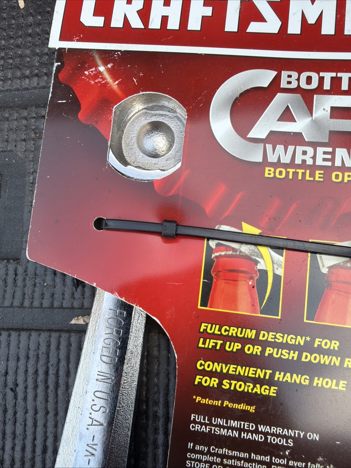 USA MADE VERSION SEARS Craftsman Bottle Cap Wrench Bottle Opener 44500 NOS