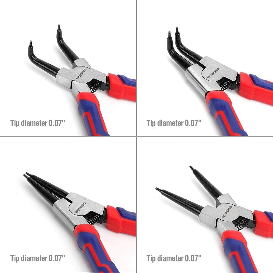 Professional 4-Piece Snap Ring Pliers Set – For Efficient Retaining Ring Work