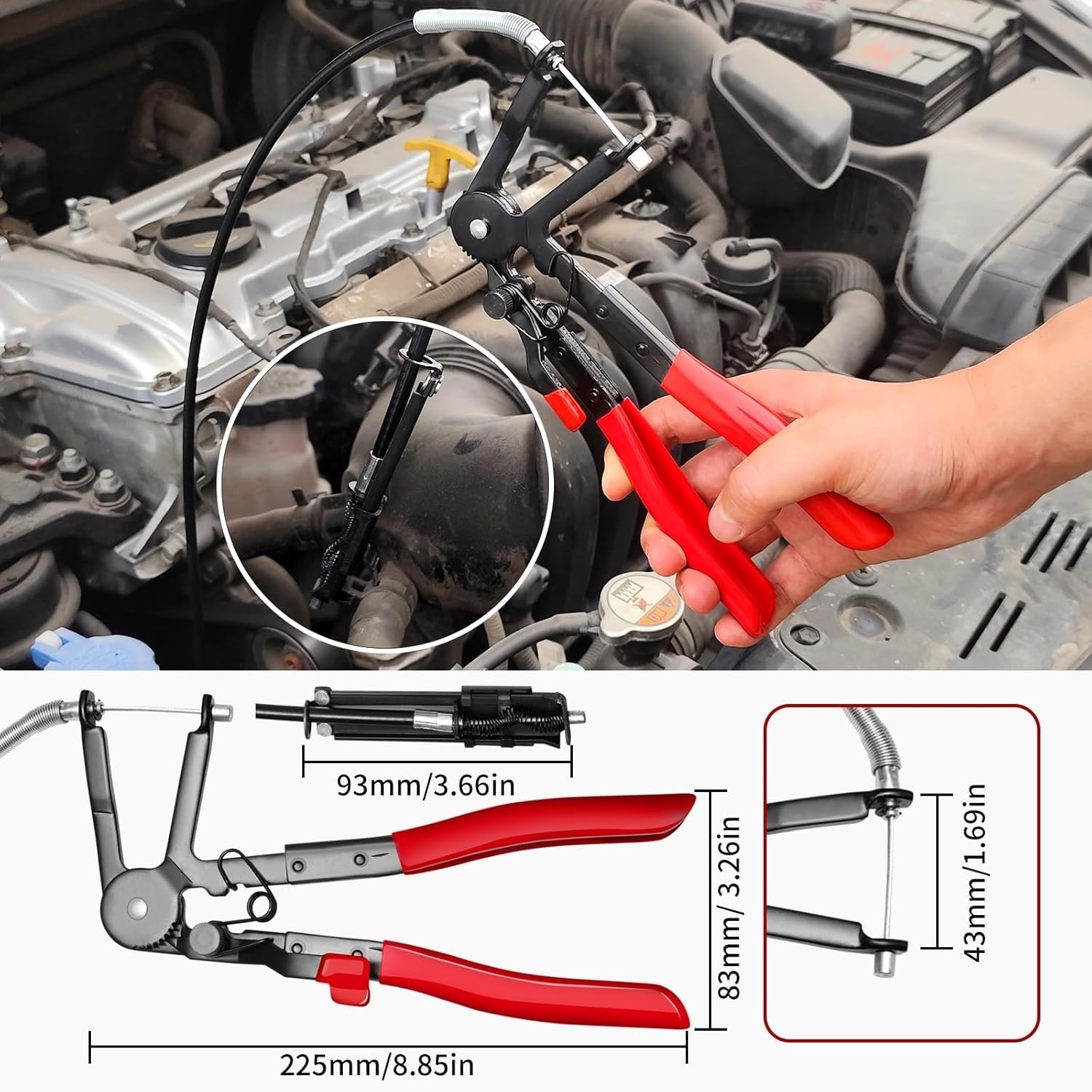 4-Piece Hose Clamp Pliers Set for Efficient Automotive & Industrial Maintenance