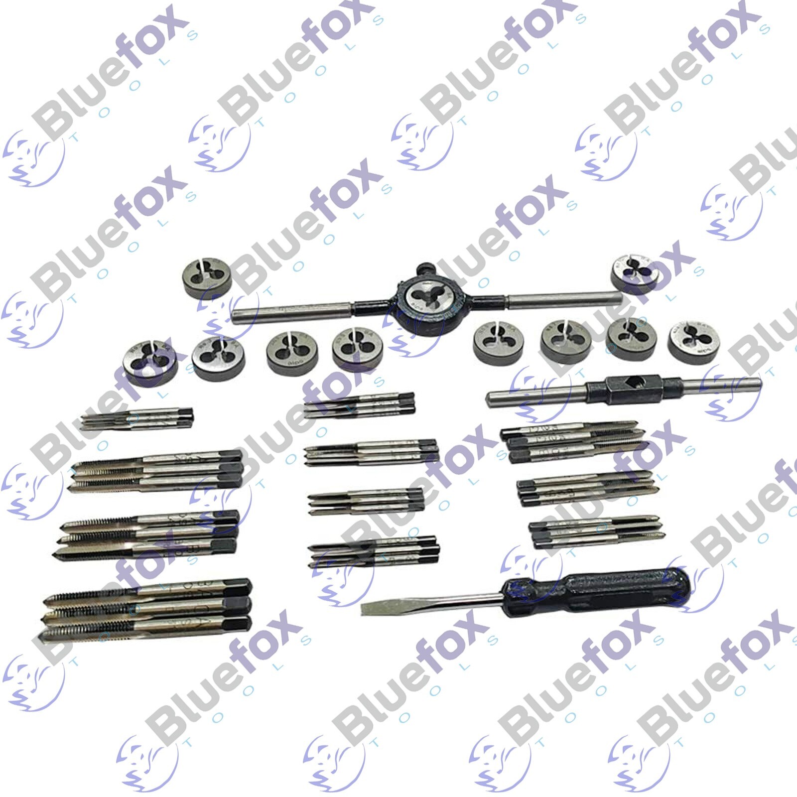 Tap and Die Set Kit 0BA To 10BA w/ Case Threading Chasing Repair 47 Piece