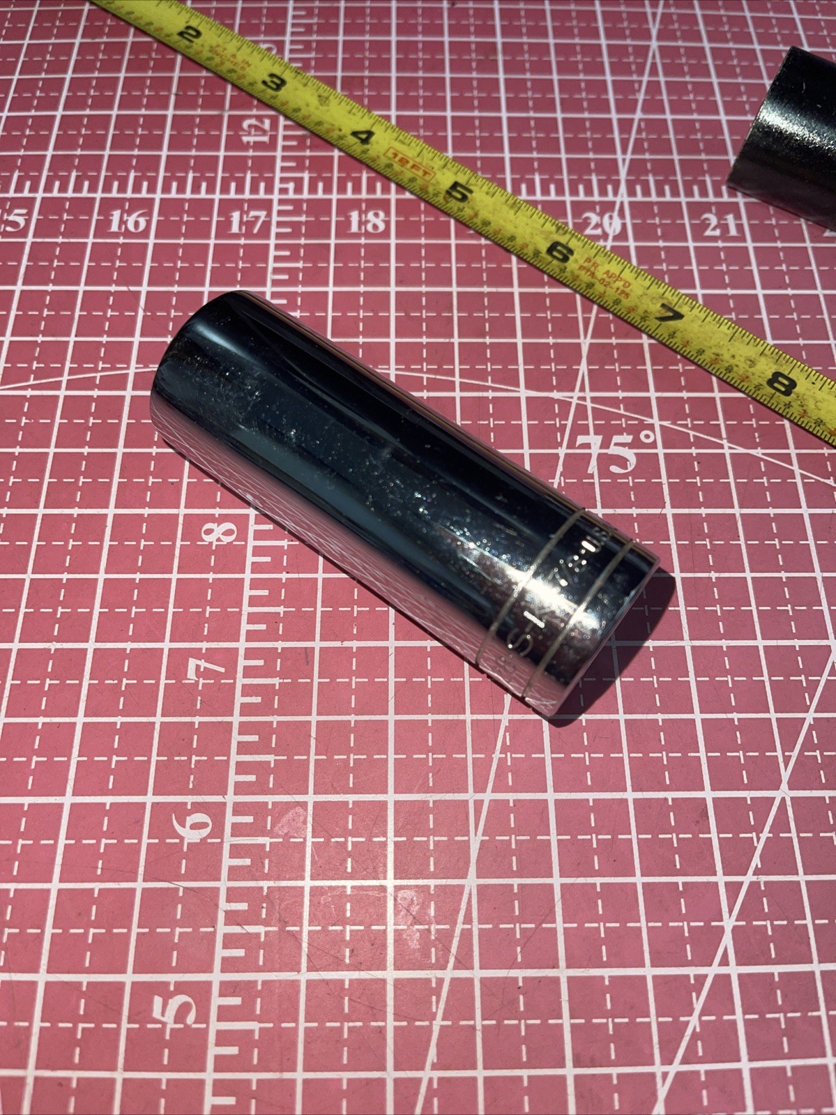 NOS S-K USA 40828 7/8 In SAE 1/2” Drive Deep 12 Point Socket Vintage SK 1/2 7/8