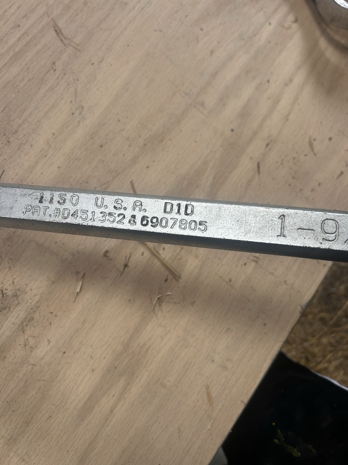 Wright Tool 1150 1-9/16″ WrightGrip 2.0 Combination Wrench 12-Pt Satin USA
