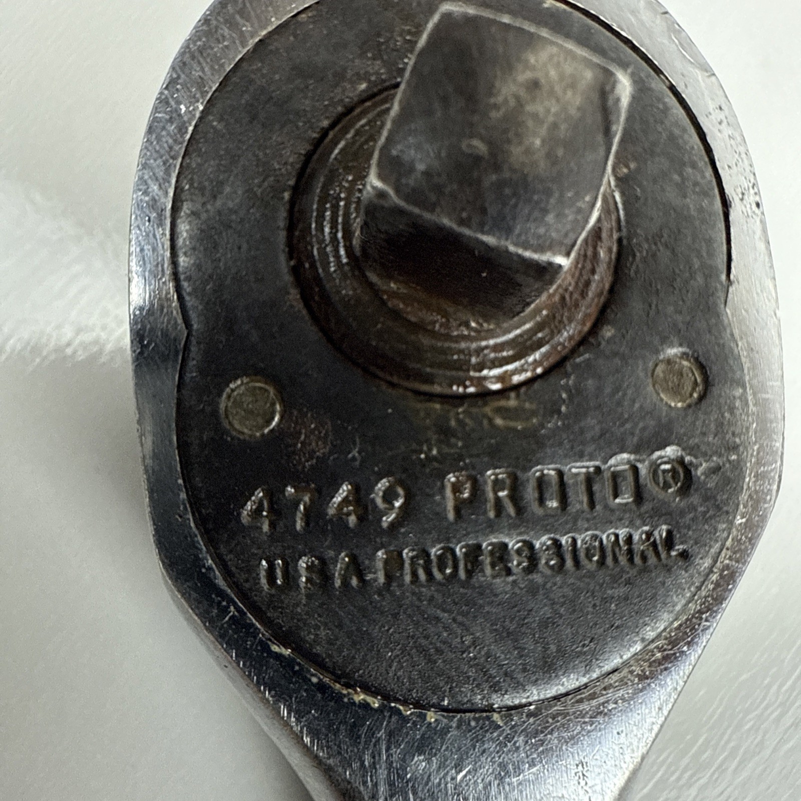 Proto No. 4749 Ratchet 1/4 Inch Drive with Knurled Handle 5” Vintage USA.
