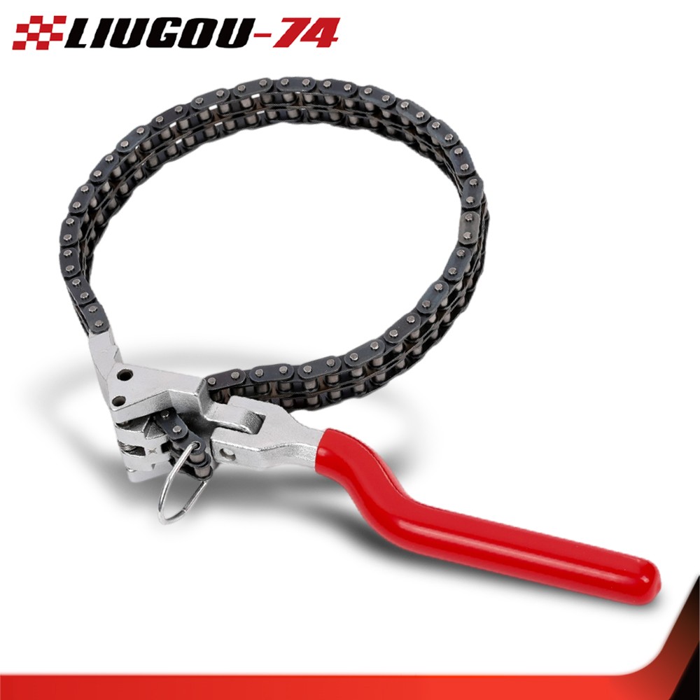 Heavy-Duty Ratcheting Chain Wrench Oil Filter Change Pipe Fittings 60-160mm