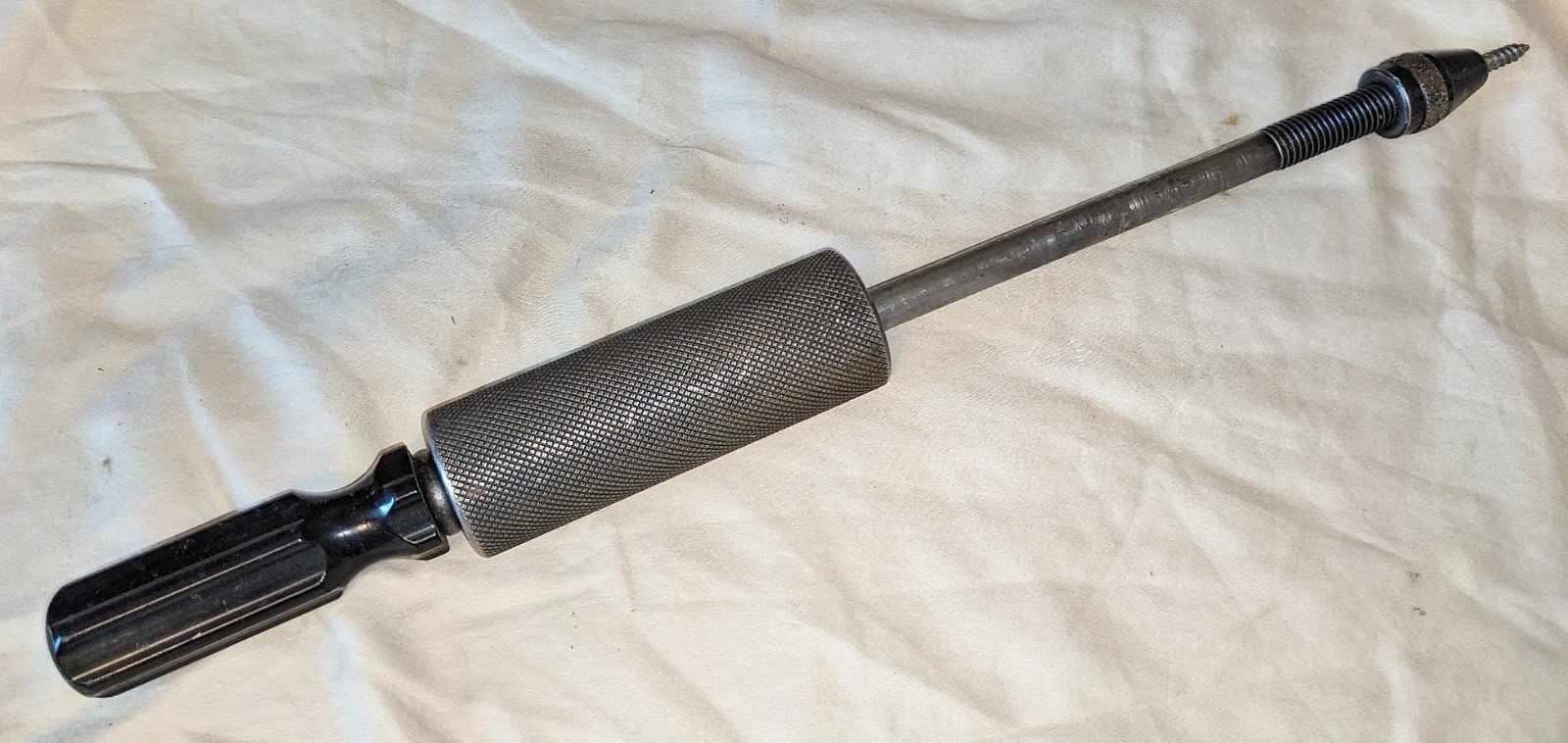 SET OF 3 SLIDE HAMMERS BEARING PULLERS ONE OWNER 25″ 15″ 12-1/2″ SLIDE HAMMERS