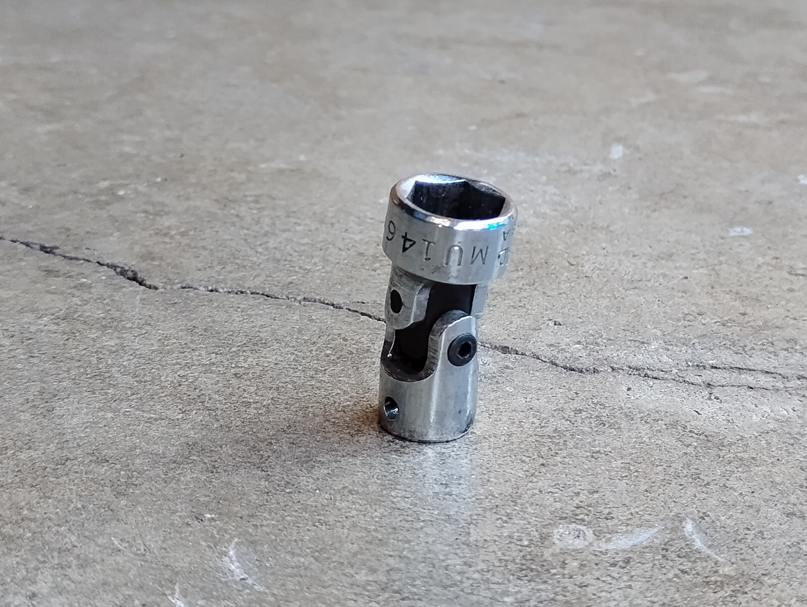 Mac Tools 1/4 Drive 7/16″ 6PT Swivel Chrome Socket MU146 USA Made